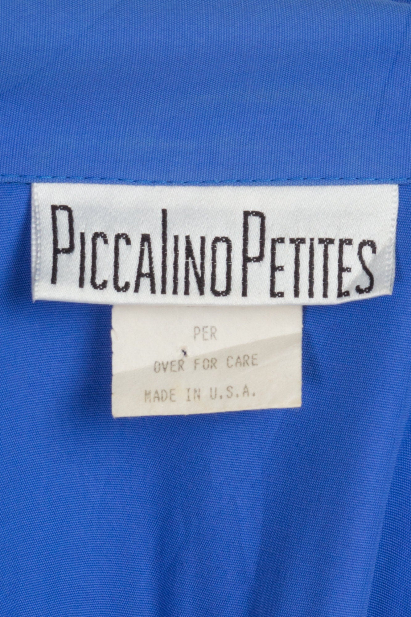80s Periwinkle Button Up Midi Dress - Medium 