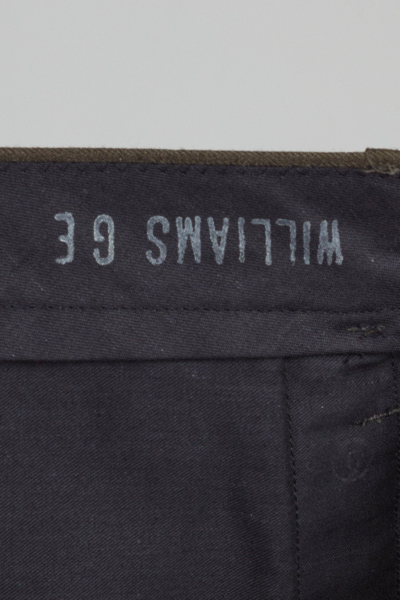 Vintage Olive Wool Men's Army Trousers - 31" Waist 
