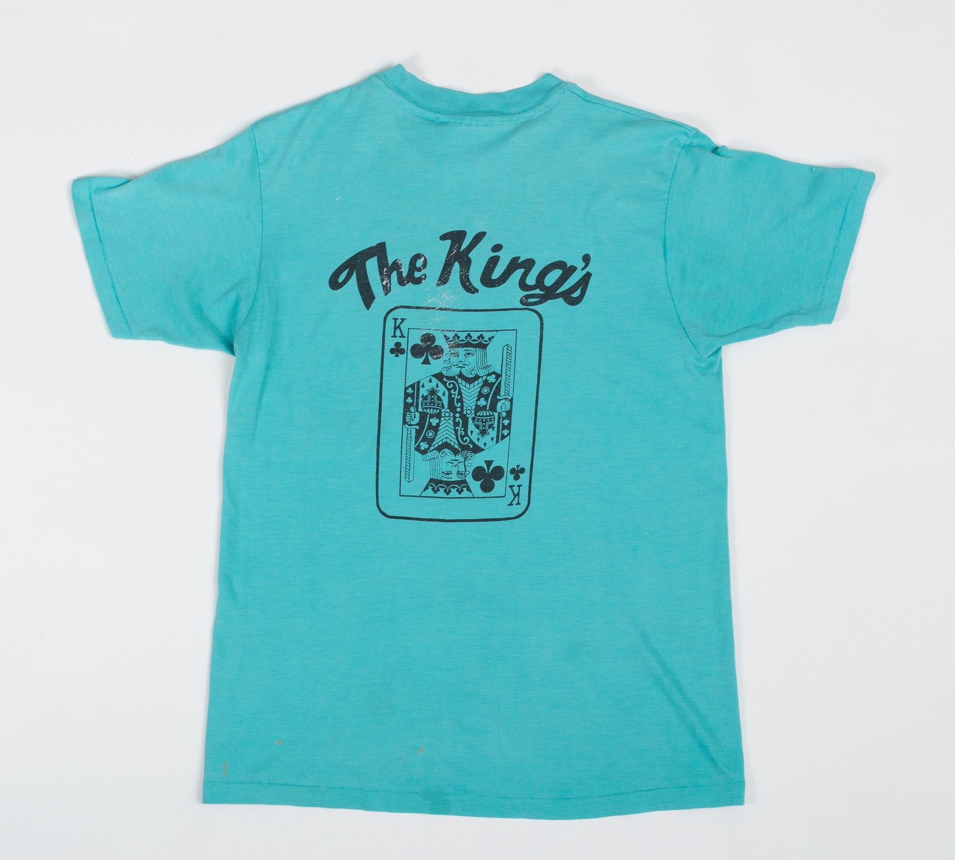 Vintage The King Of Clubs Distressed Tee - Men's Small, Women's Medium 