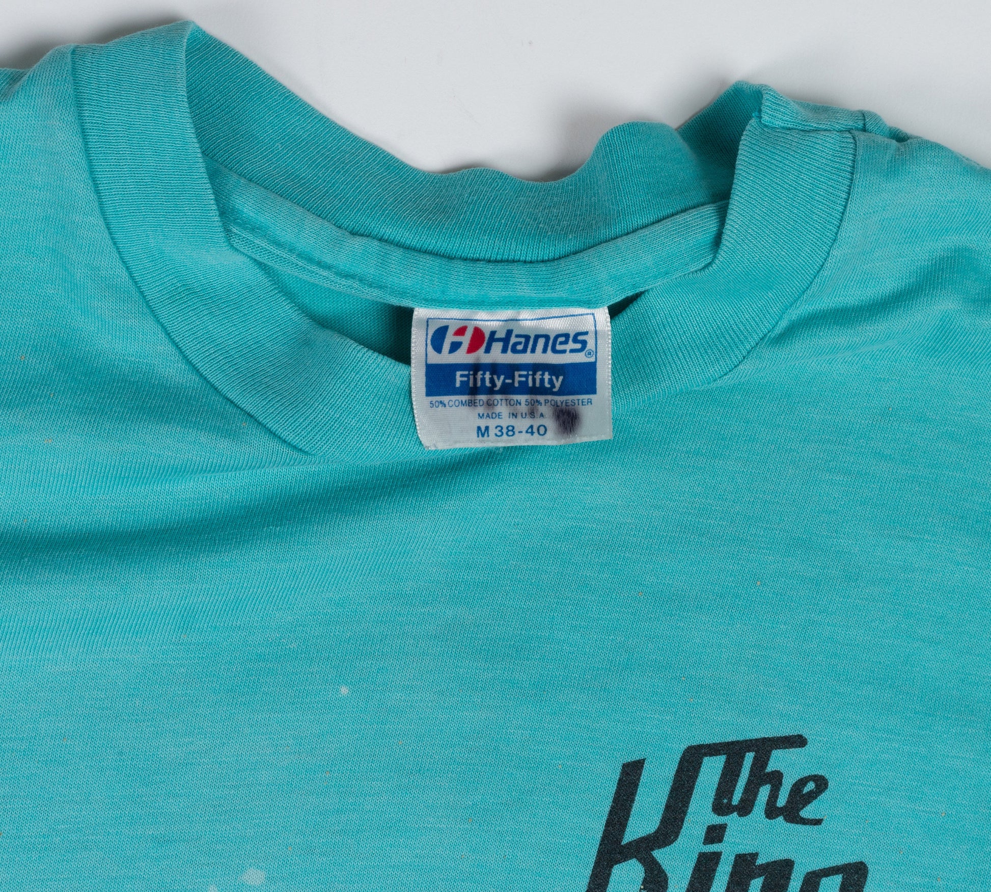 Vintage The King Of Clubs Distressed Tee - Men's Small, Women's Medium 