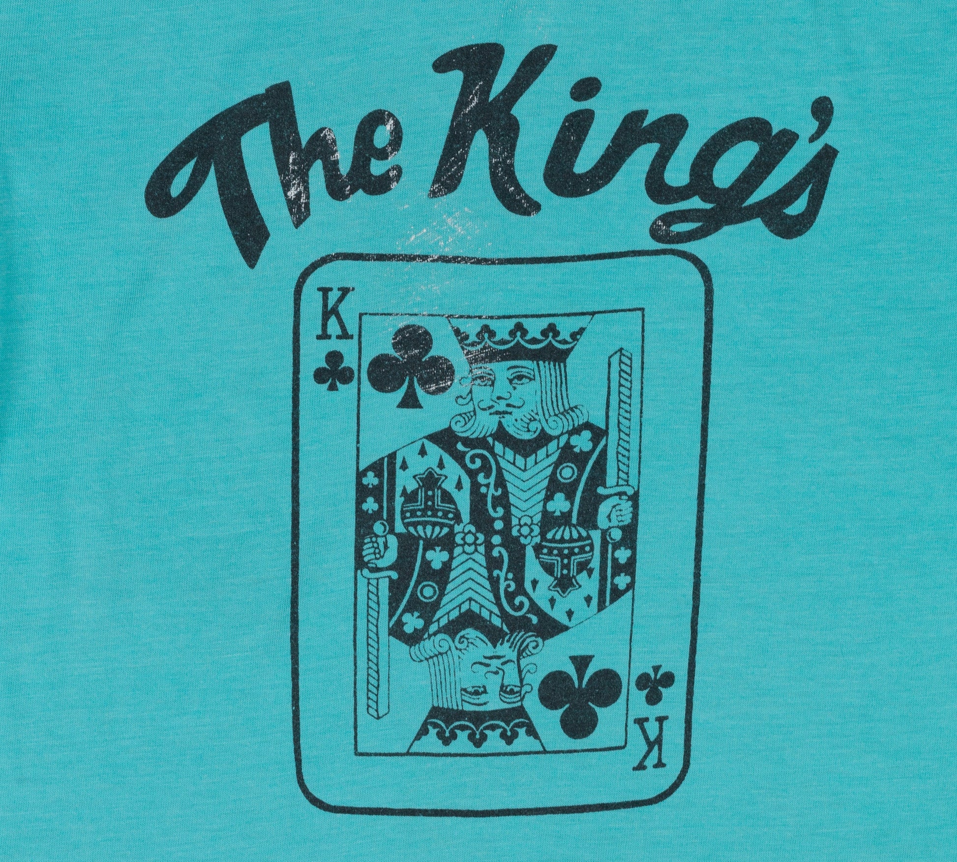 Vintage The King Of Clubs Distressed Tee - Men's Small, Women's Medium 