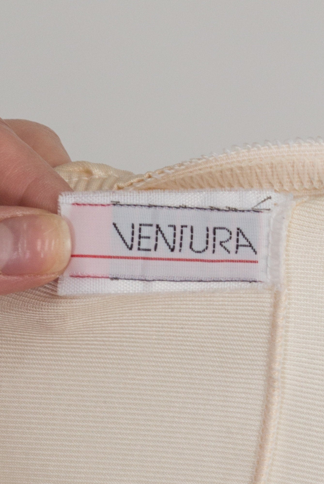 80s Ivory Mini Skirt Slip - Small 