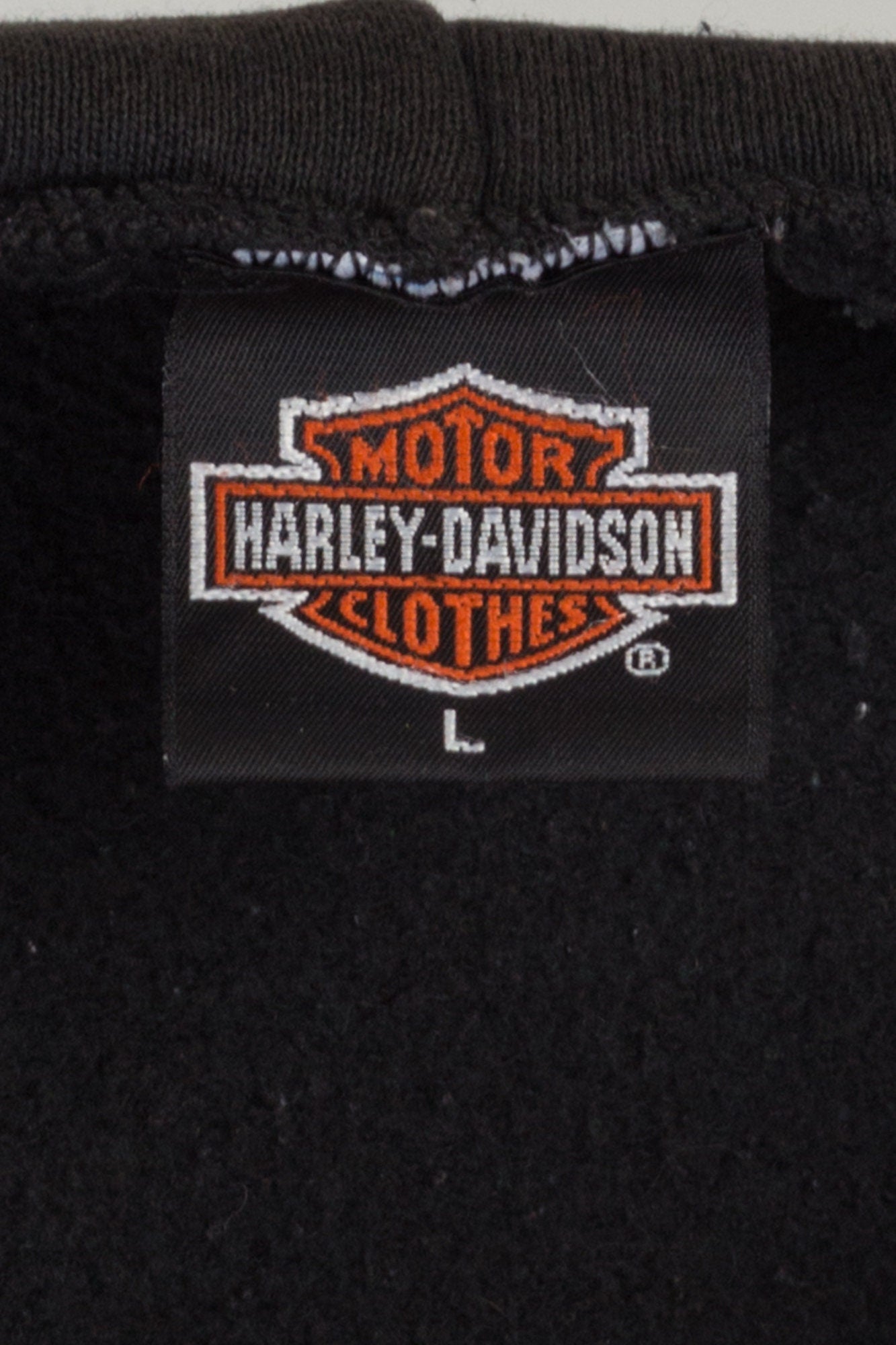 90s Harley Davidson Rainbow Gradient Zip Up Hoodie - Men's Medium, Women's Large 