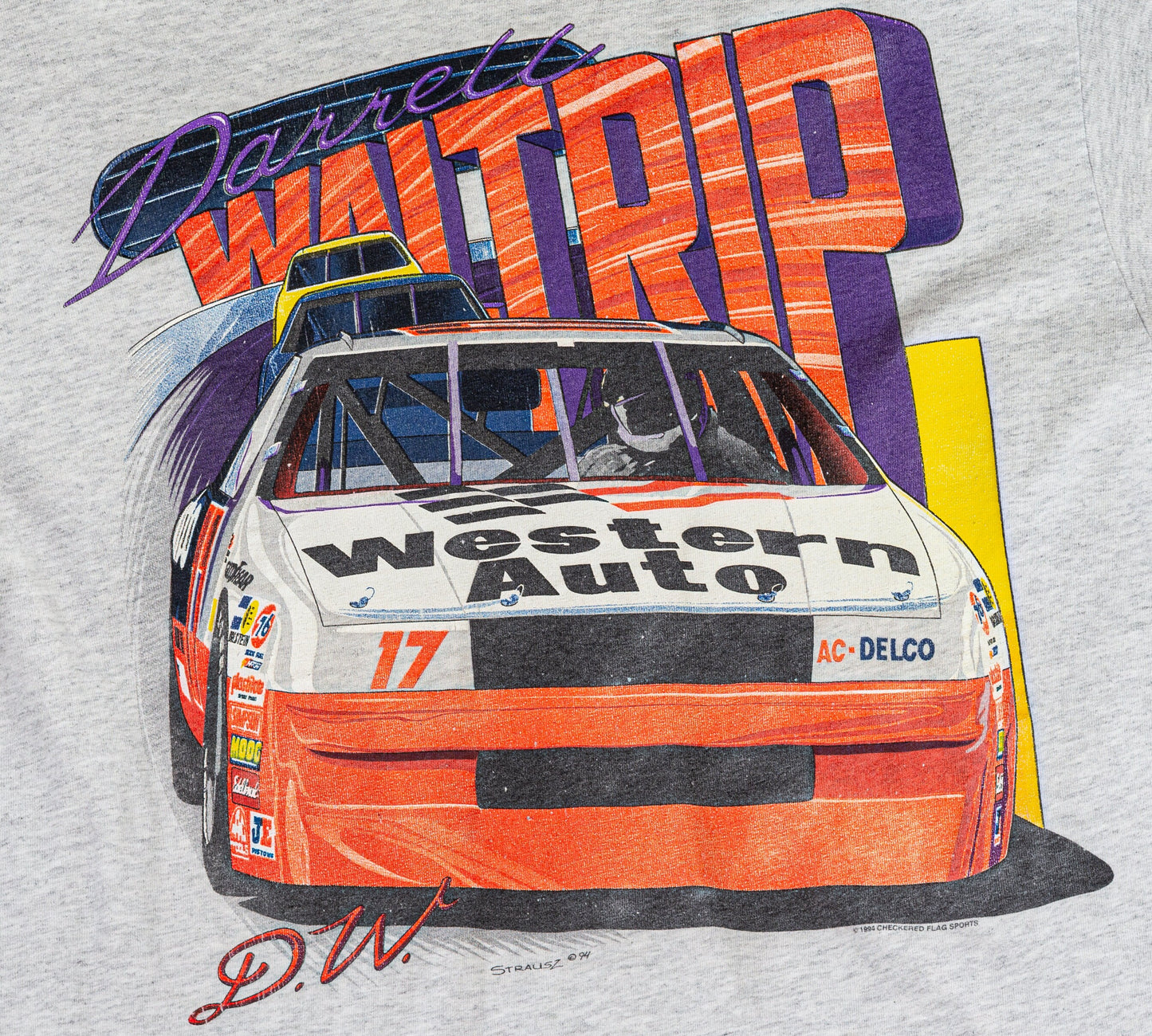 90s Darrell Waltrip NASCAR T Shirt - Men's Medium, Women's Large 