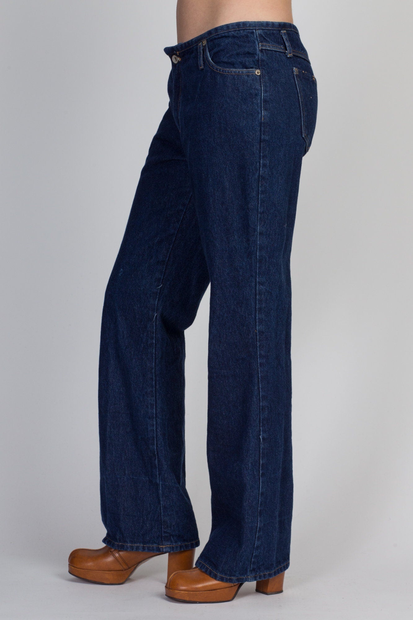 90s Y2K Dark Wash Denim Bootcut Jeans - Medium 