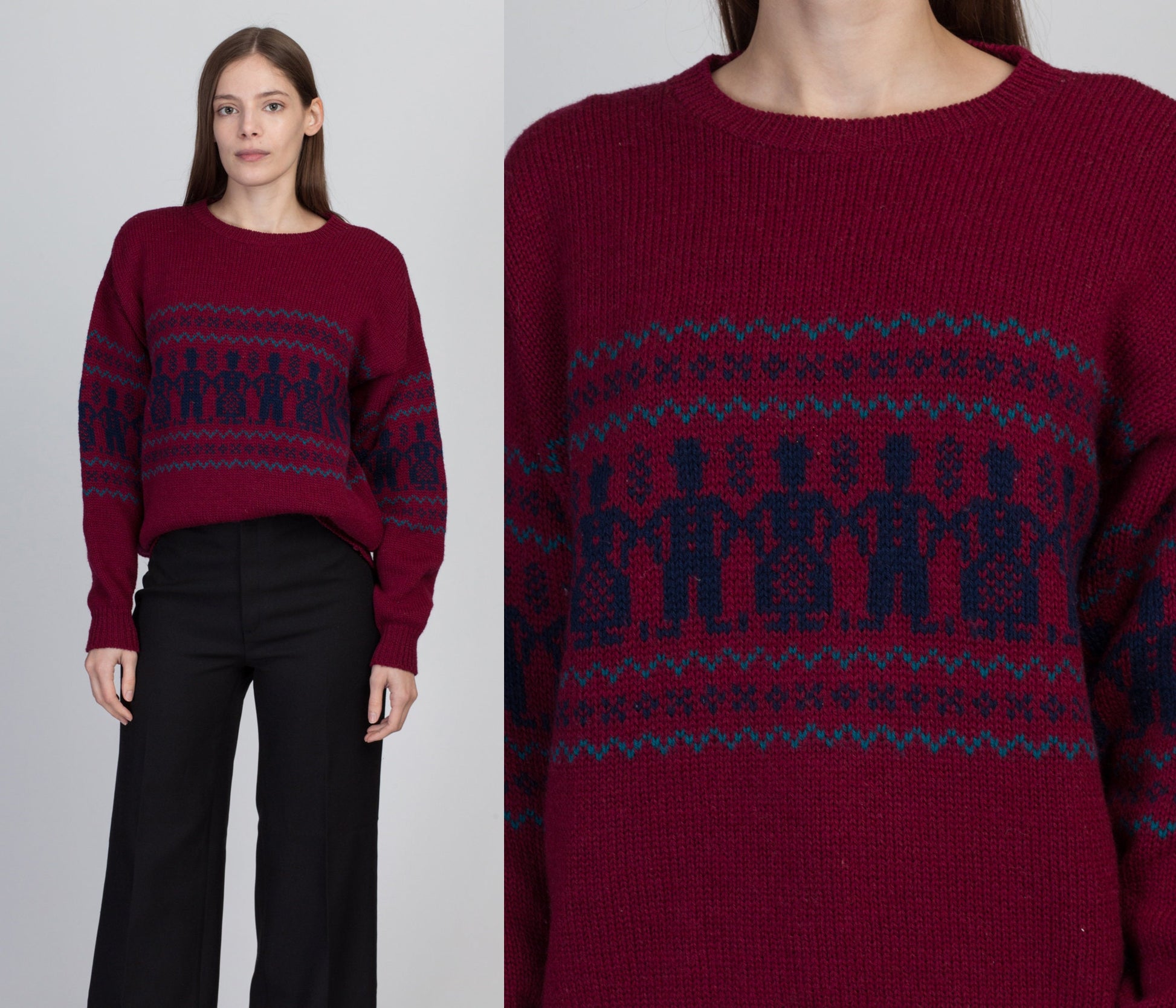 70s Pendleton Novelty Knit Sweater - Men's Medium, Women's Large – Flying  Apple Vintage