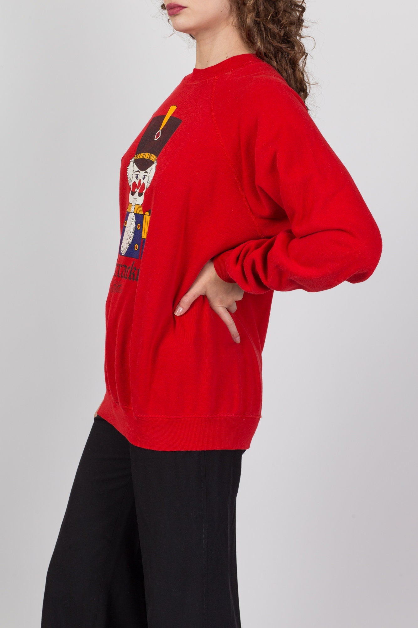 80s Nutcracker Christmas Sweatshirt - Men's Large, Women's XL 