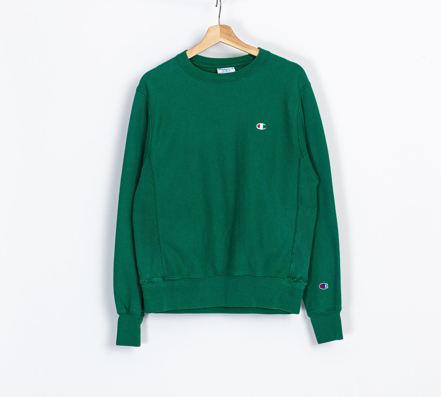 Vintage Champion Reverse Weave Frog Green Sweatshirt - Men's Small 