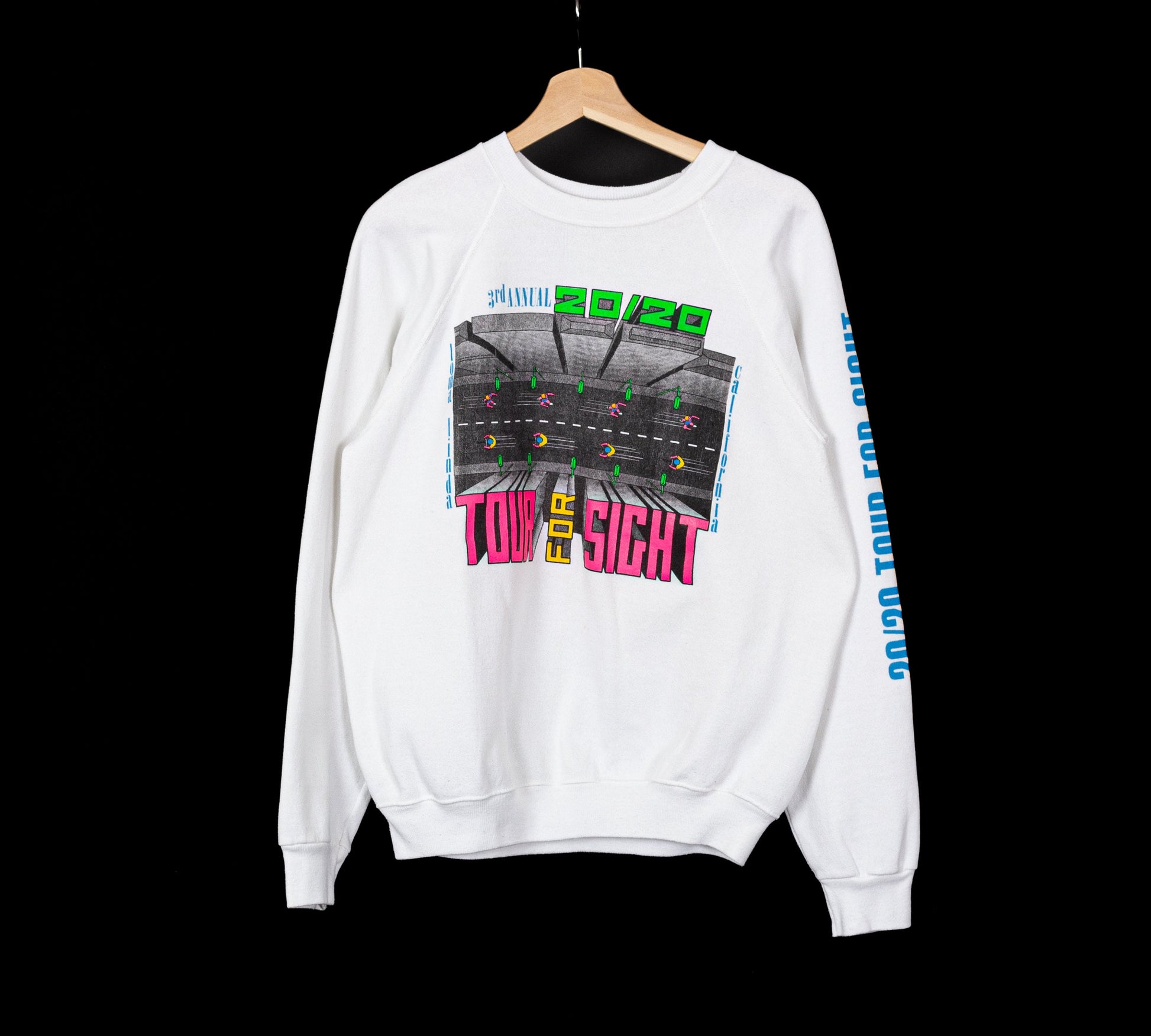 Vintage 20/20 Tour For Sight Race Sweatshirt - Men's Medium, Women's Large 