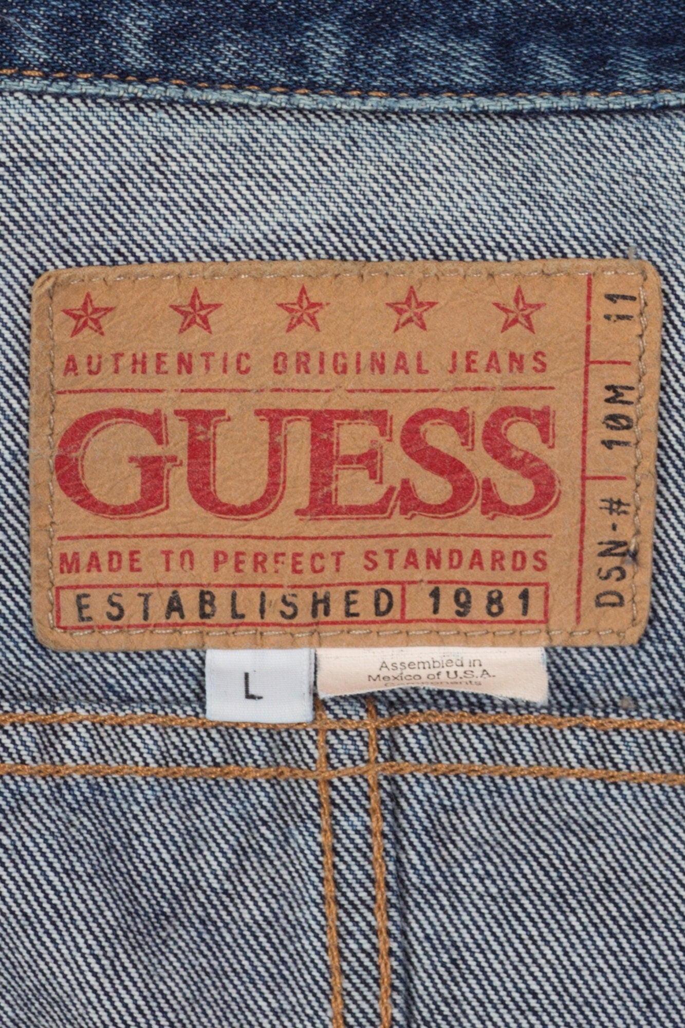 Vintage Guess Cropped Cut-Off Jean Jacket - Small 