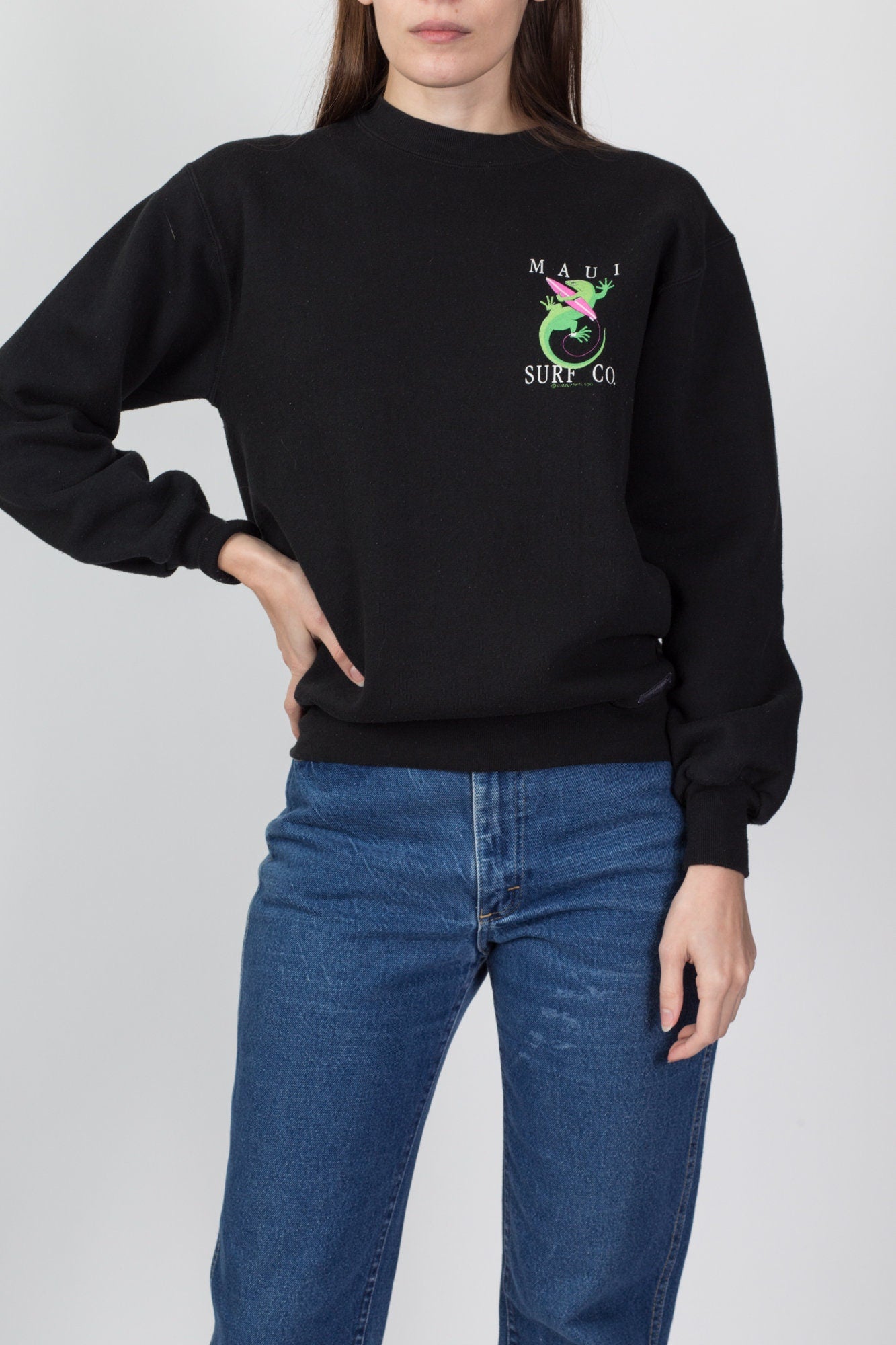 90s Maui Surf Company Sweatshirt - Men's Small, Women's Medium 