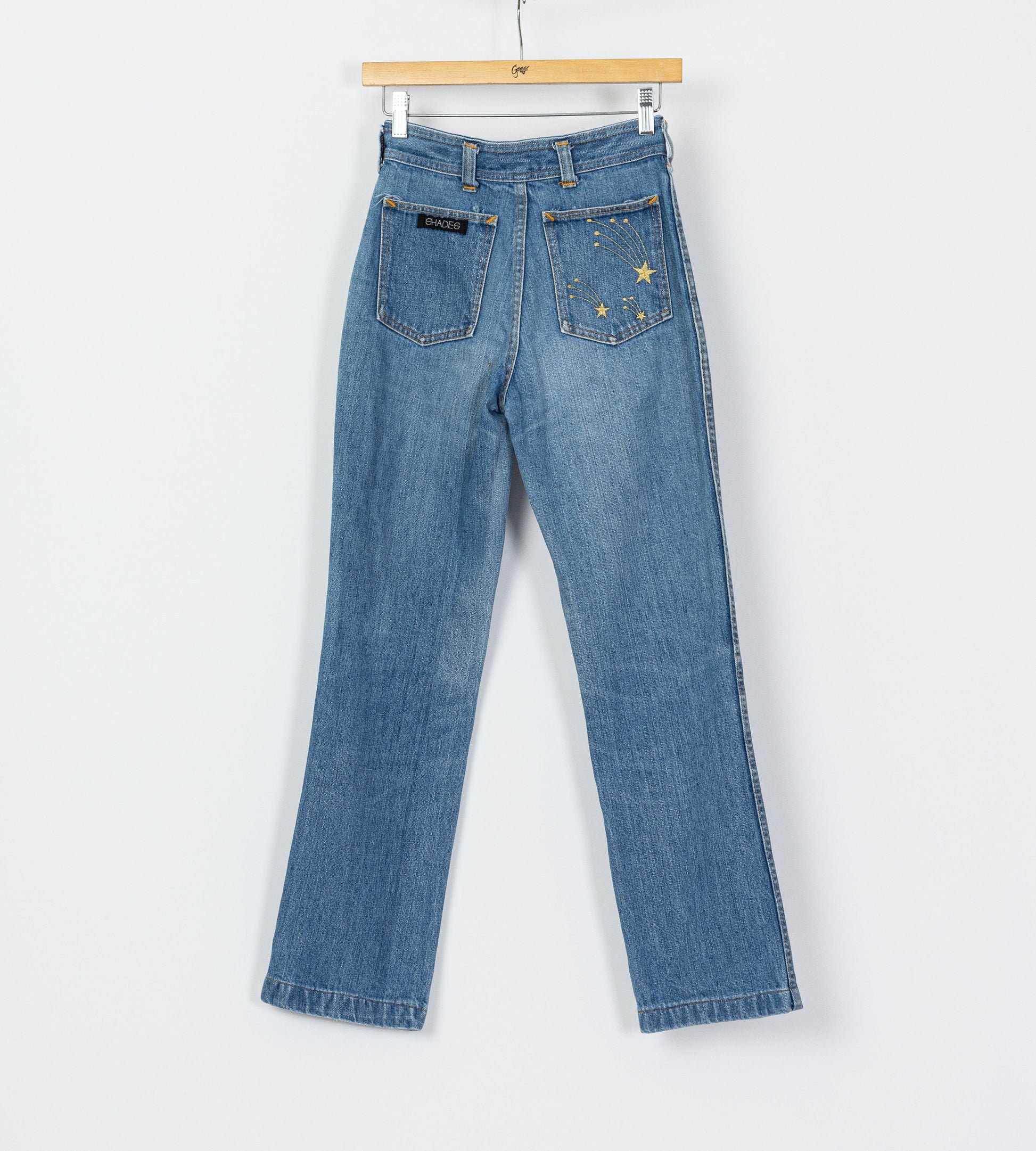 70s 80s Shooting Star Jeans - Extra Small, 24.5" 