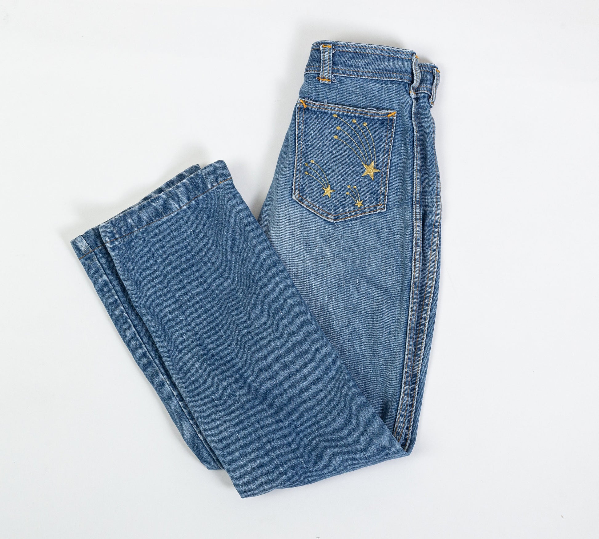 70s 80s Shooting Star Jeans - Extra Small, 24.5" 