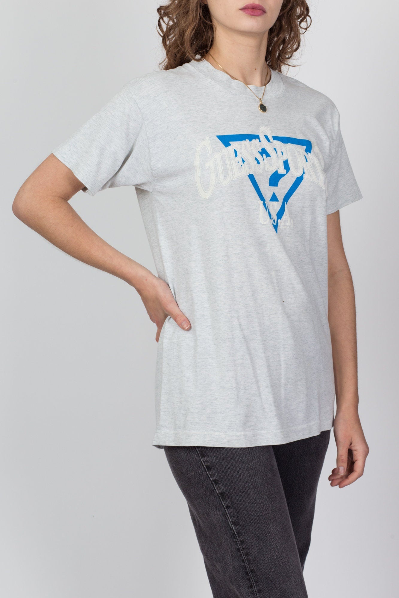 Vintage 90s Guess Sports T Shirt - Unisex Medium 