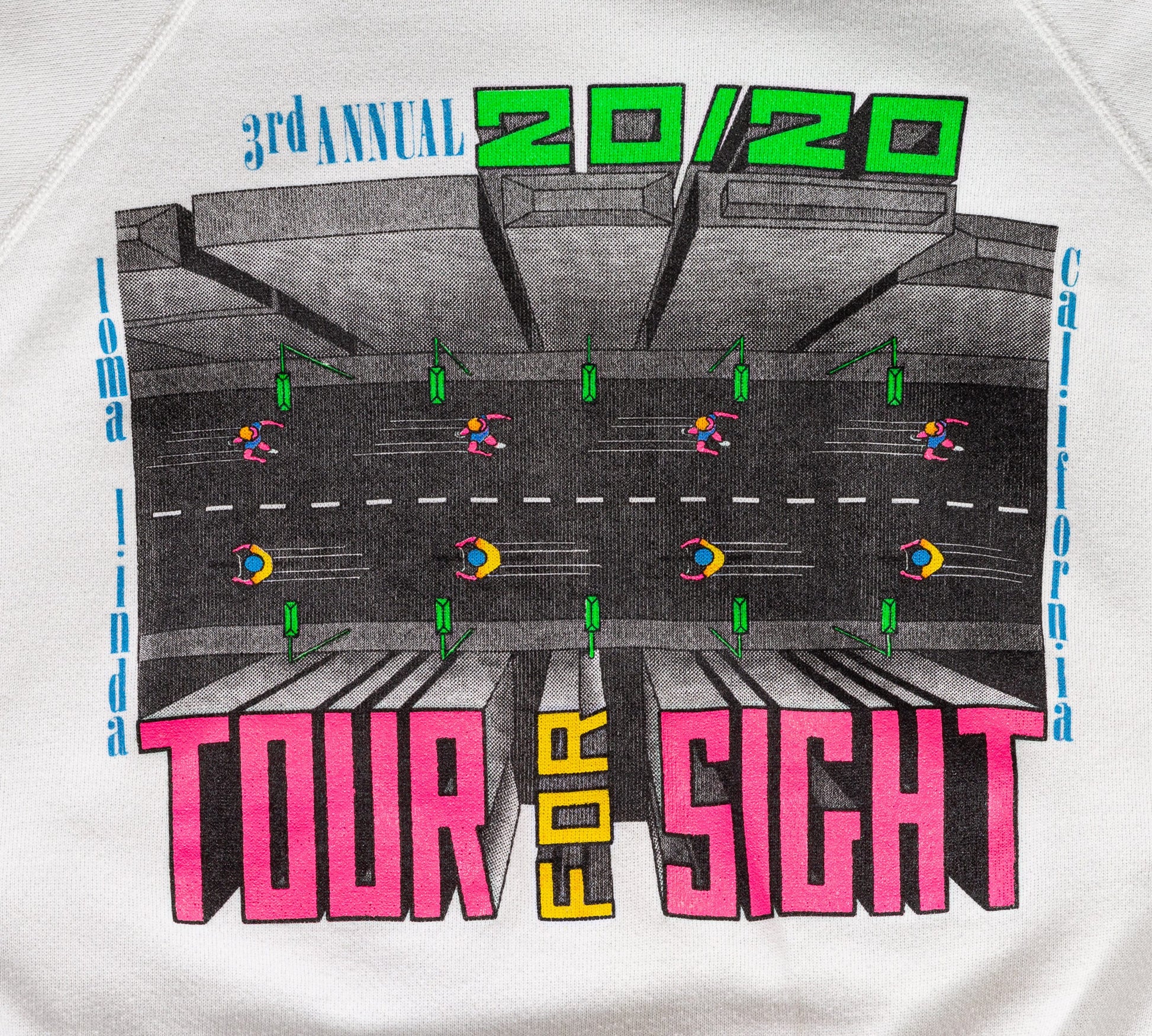 Vintage 20/20 Tour For Sight Race Sweatshirt - Men's Medium, Women's Large 