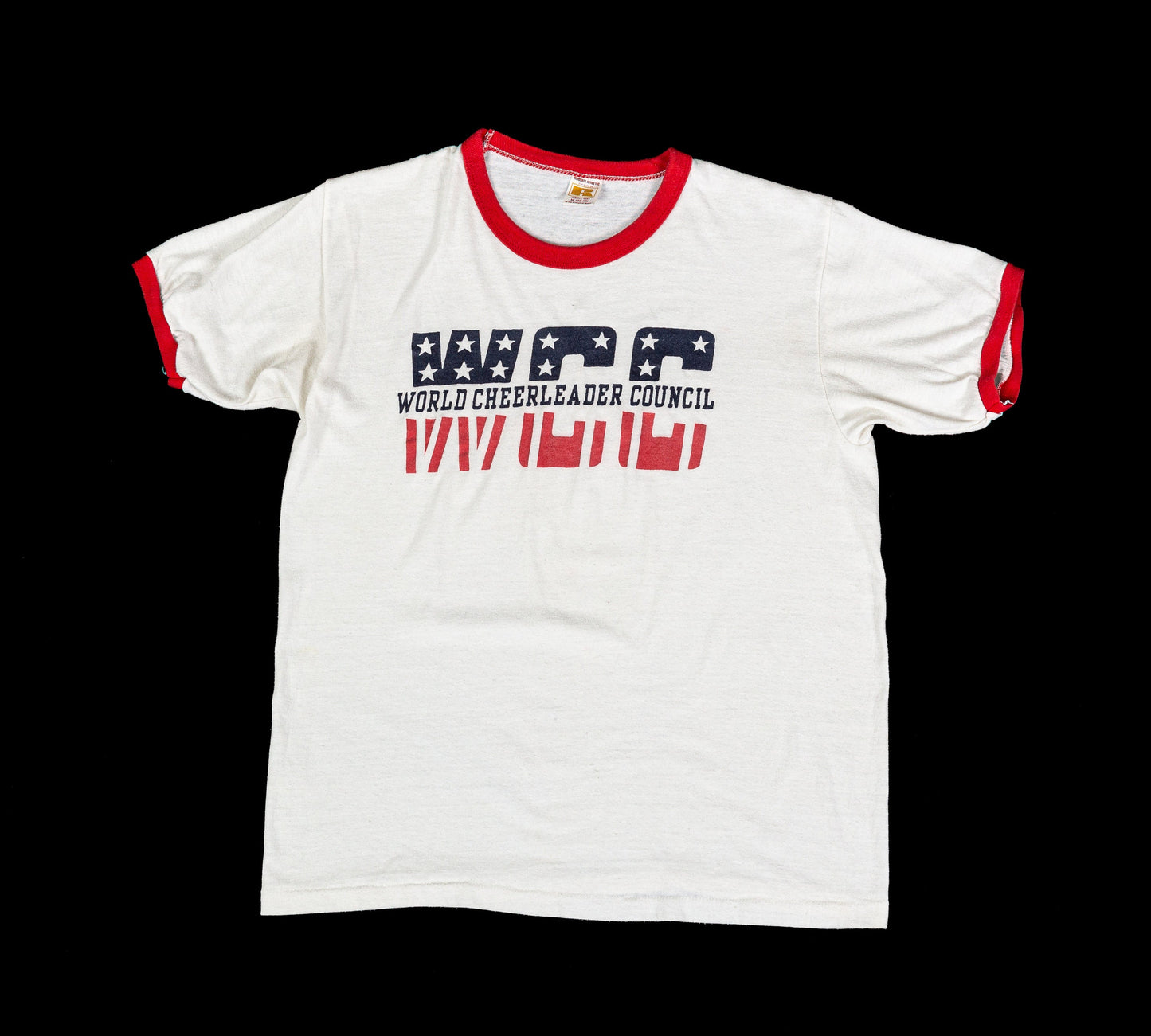 80s World Cheerleader Council T Shirt - Medium 