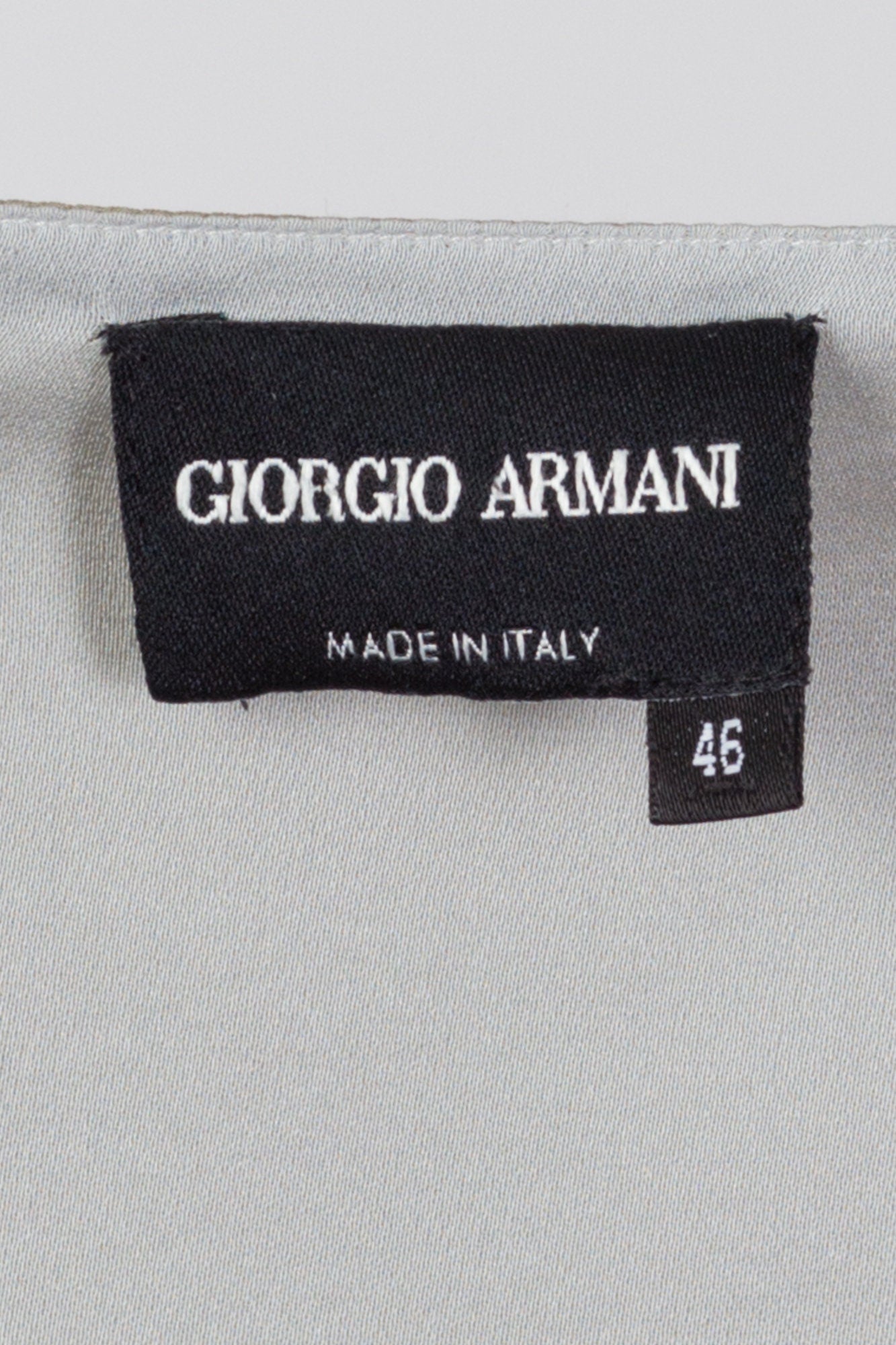 Vintage Giorgio Armani Silk Two Tone Sleeveless Top - Large 