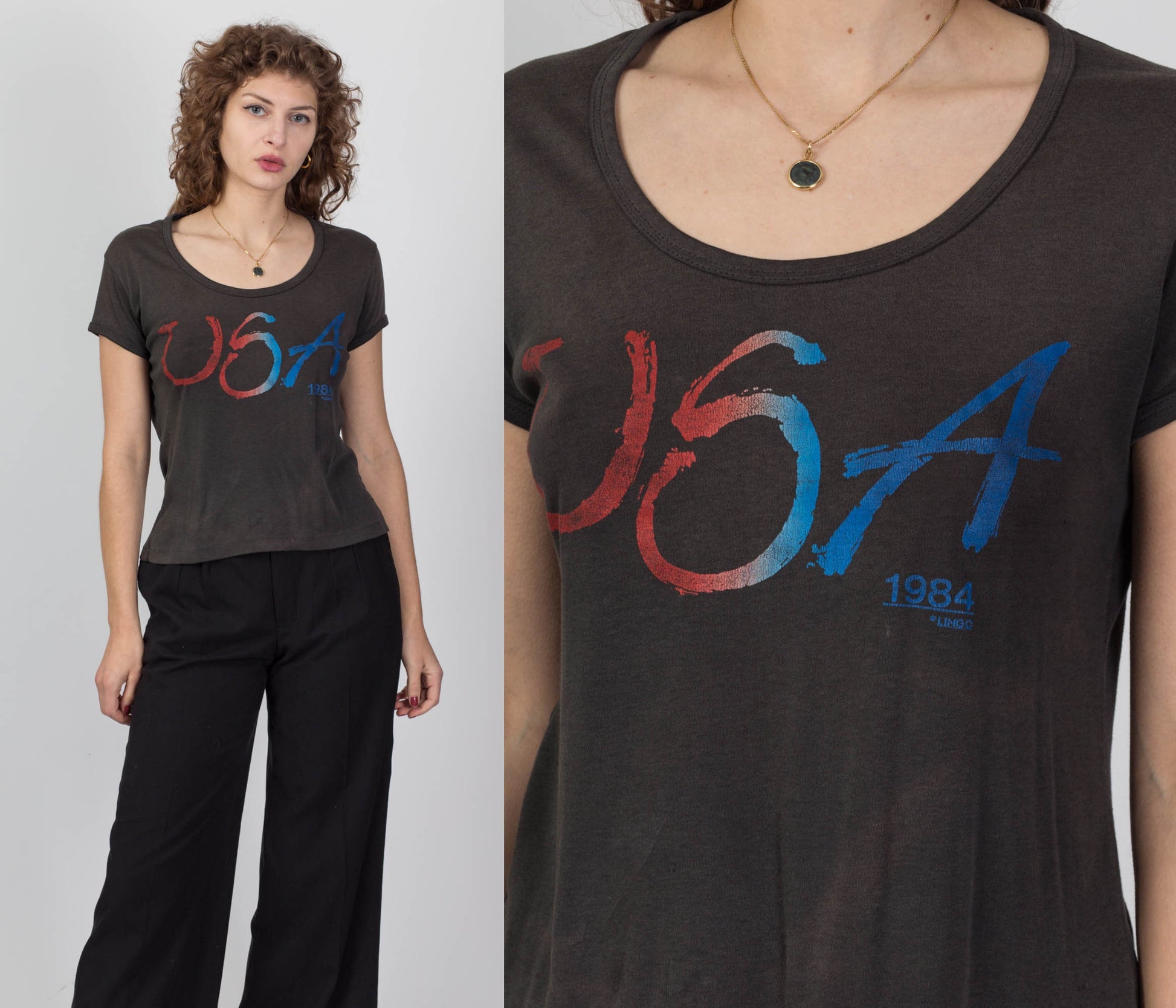 Vintage 1984 Los Angeles Olympics T Shirt - Large 