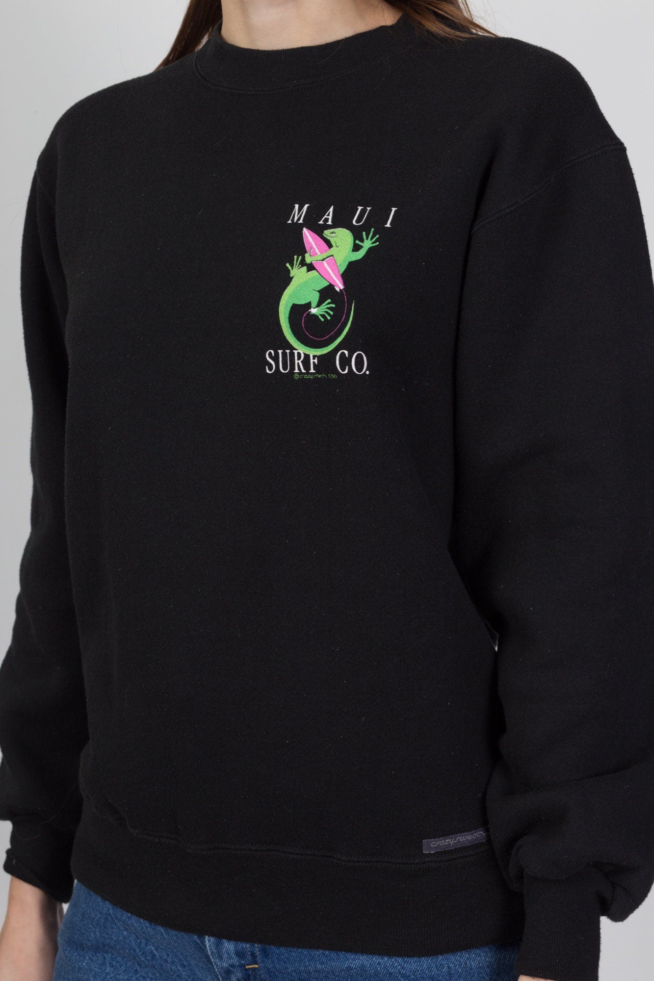 90s Maui Surf Company Sweatshirt - Men's Small, Women's Medium 