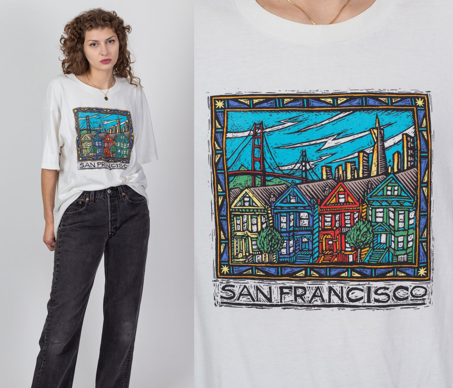 Vintage San Francisco Crazy Shirts Tee - Men's XL 