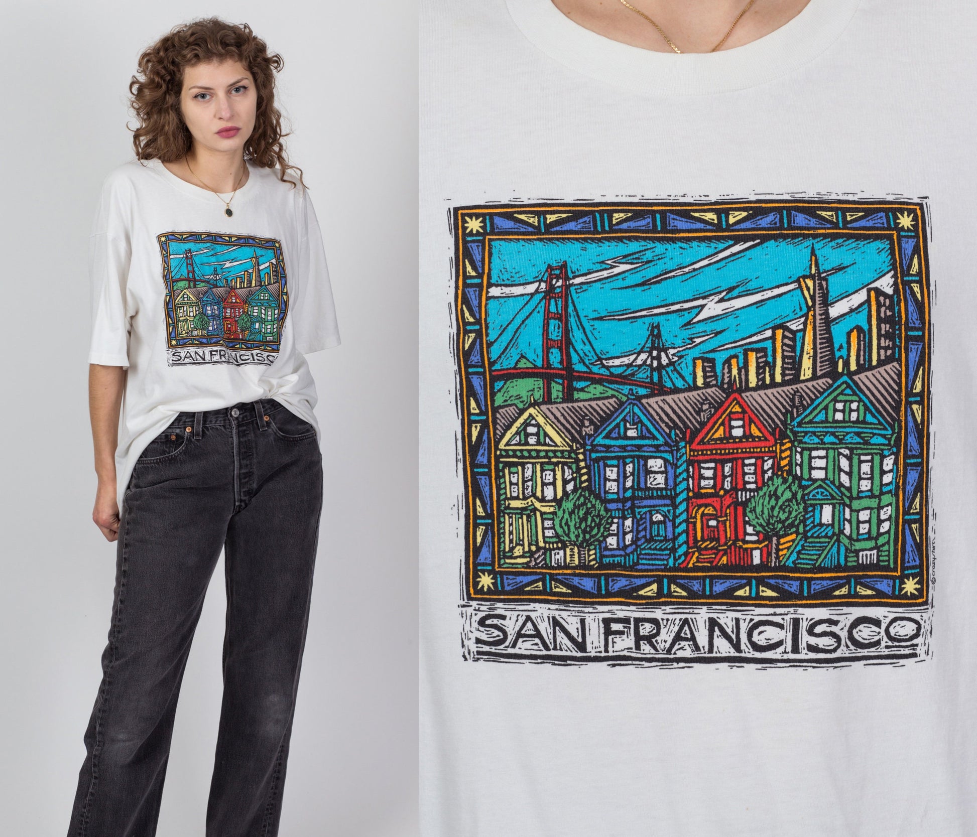 Vintage San Francisco Crazy Shirts Tee - Men's XL – Flying Apple