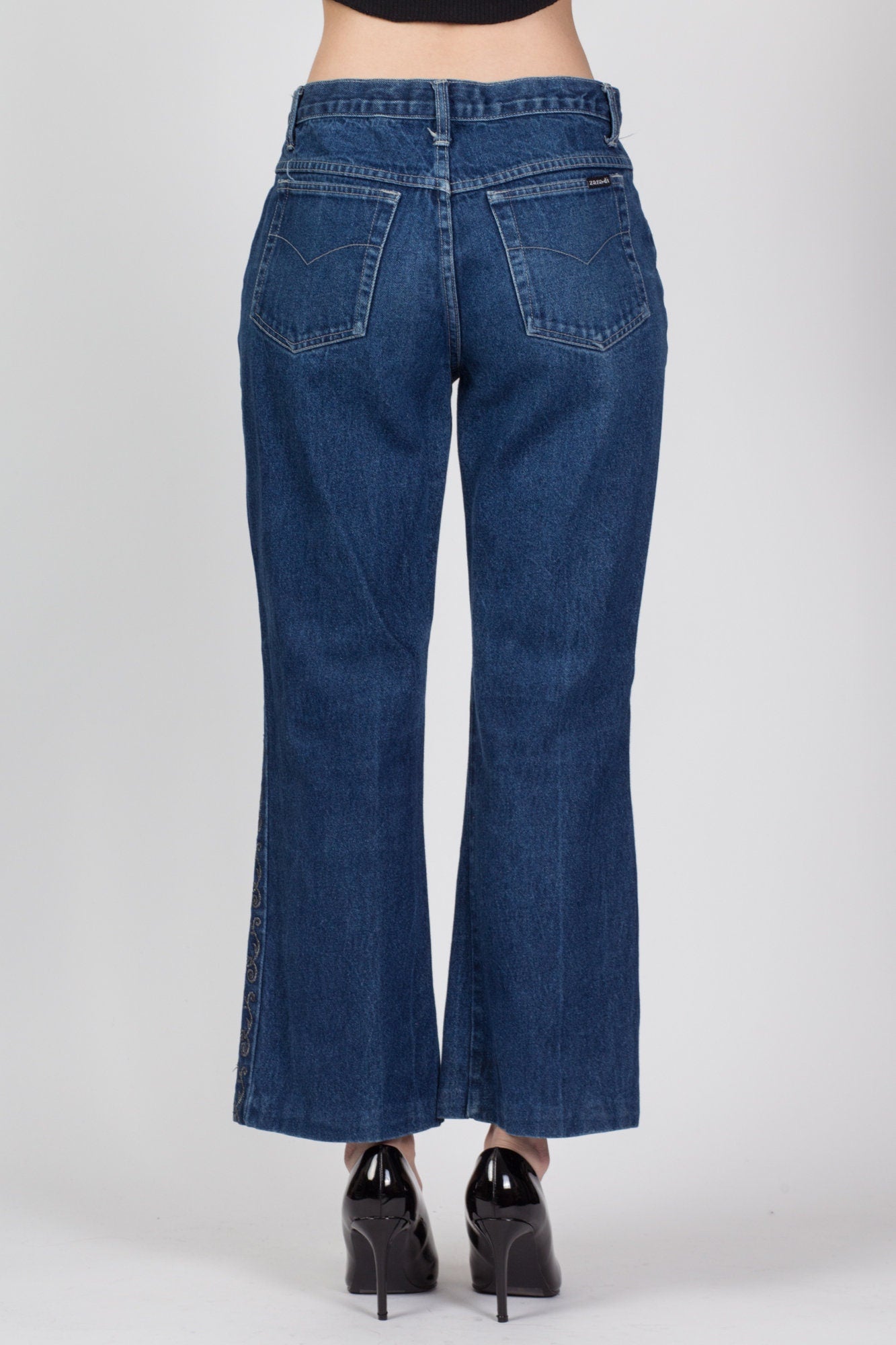 90s Embellished Kick Flare Jeans - Medium, 31" 