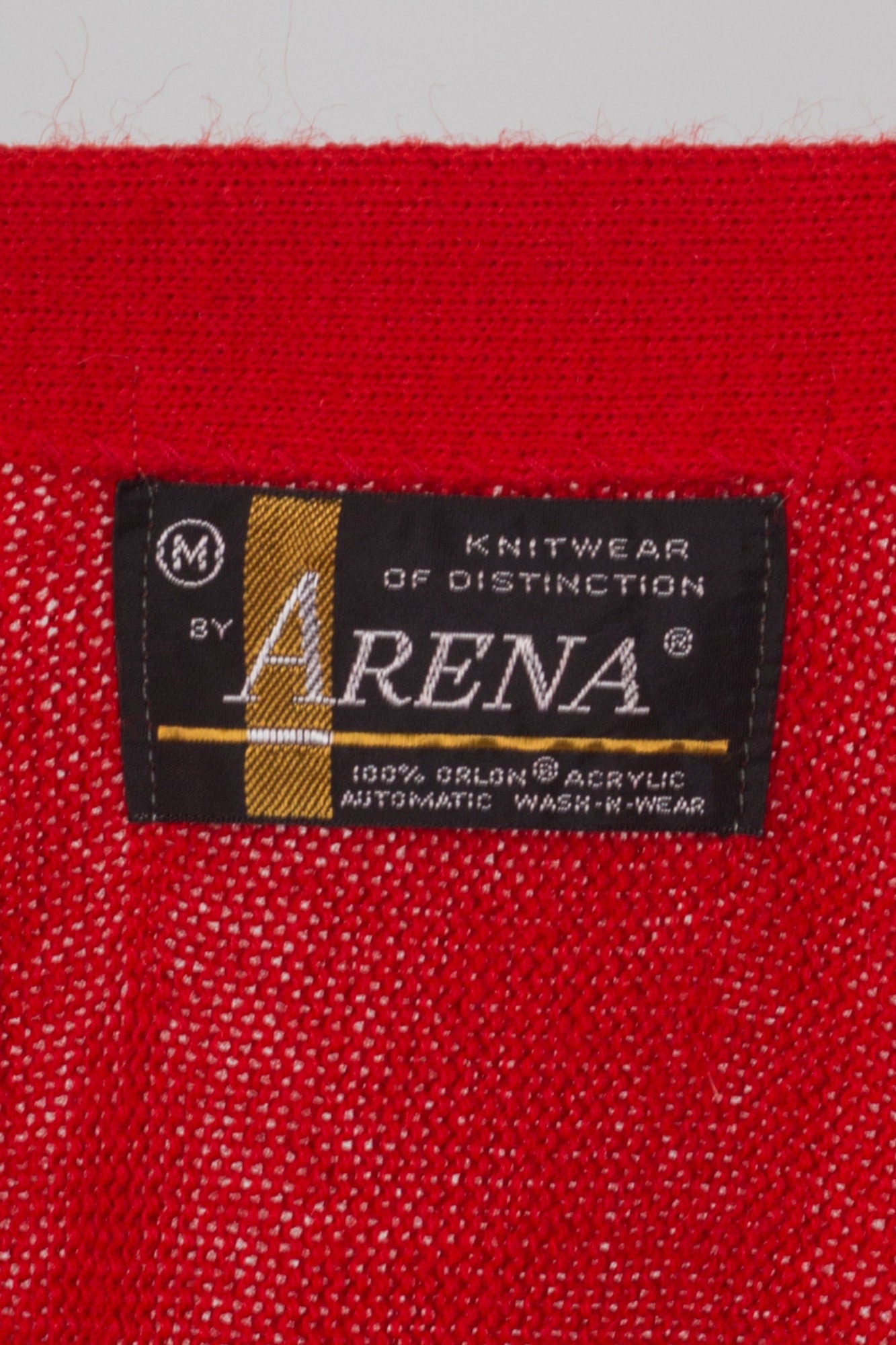 70s 80s Red Sleeveless Crop Top Sweater Vest - Men's Medium 