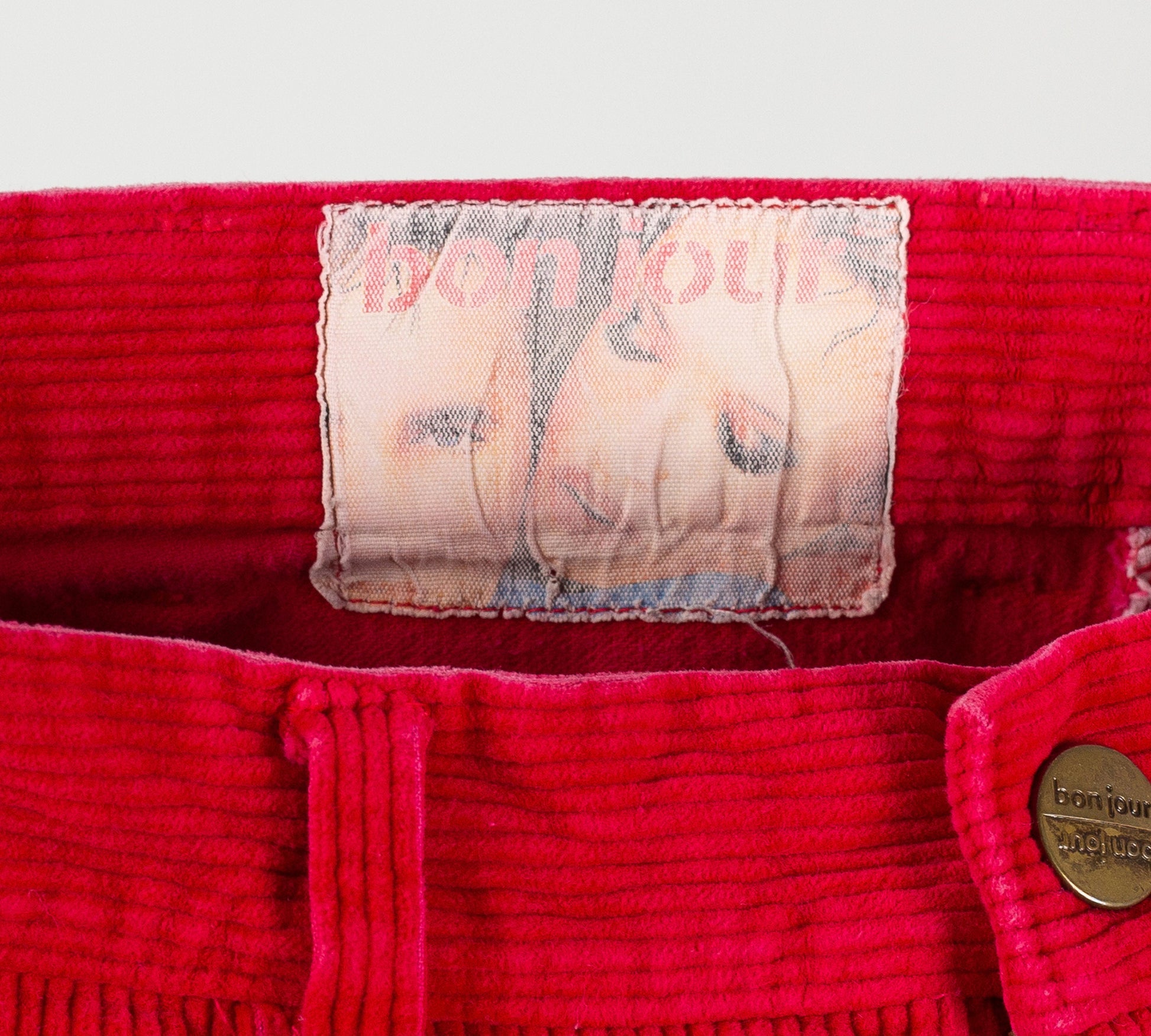 Vintage Red Corduroy High Waist Pants - Extra Small, 24" 