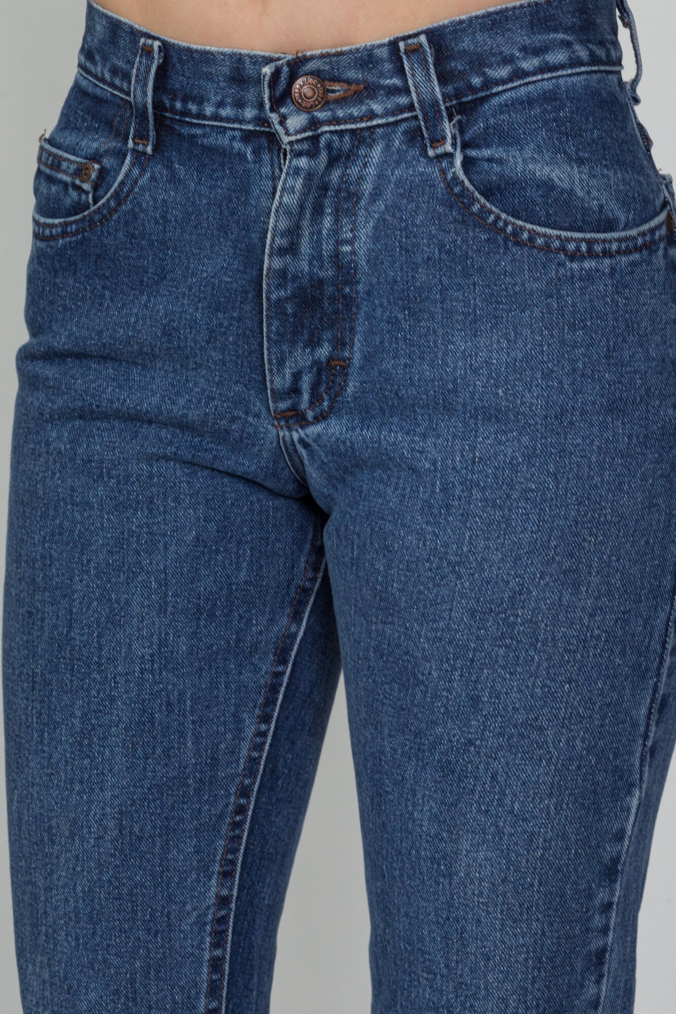 Vintage Lee Medium Wash High Waist Jeans - Petite Small, 26.5" 