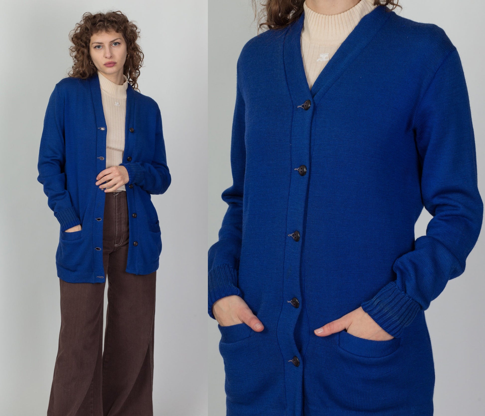 Vintage 40s 50s Albion Award Cardigan - Men's Small, Women's Medium 