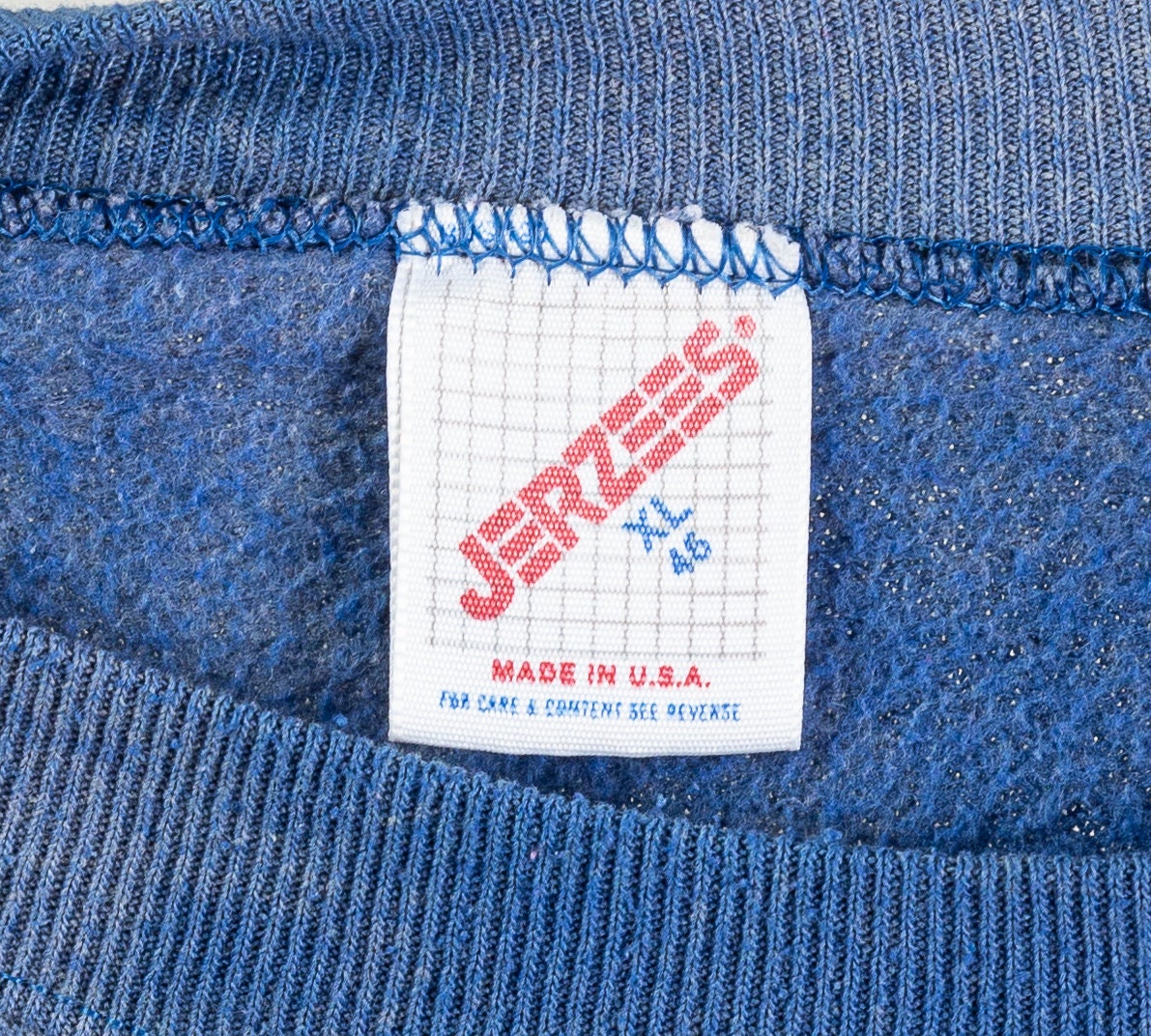 90s Blue Reverse Tie Dye Sweatshirt - Men's Medium Short, Women's Large 