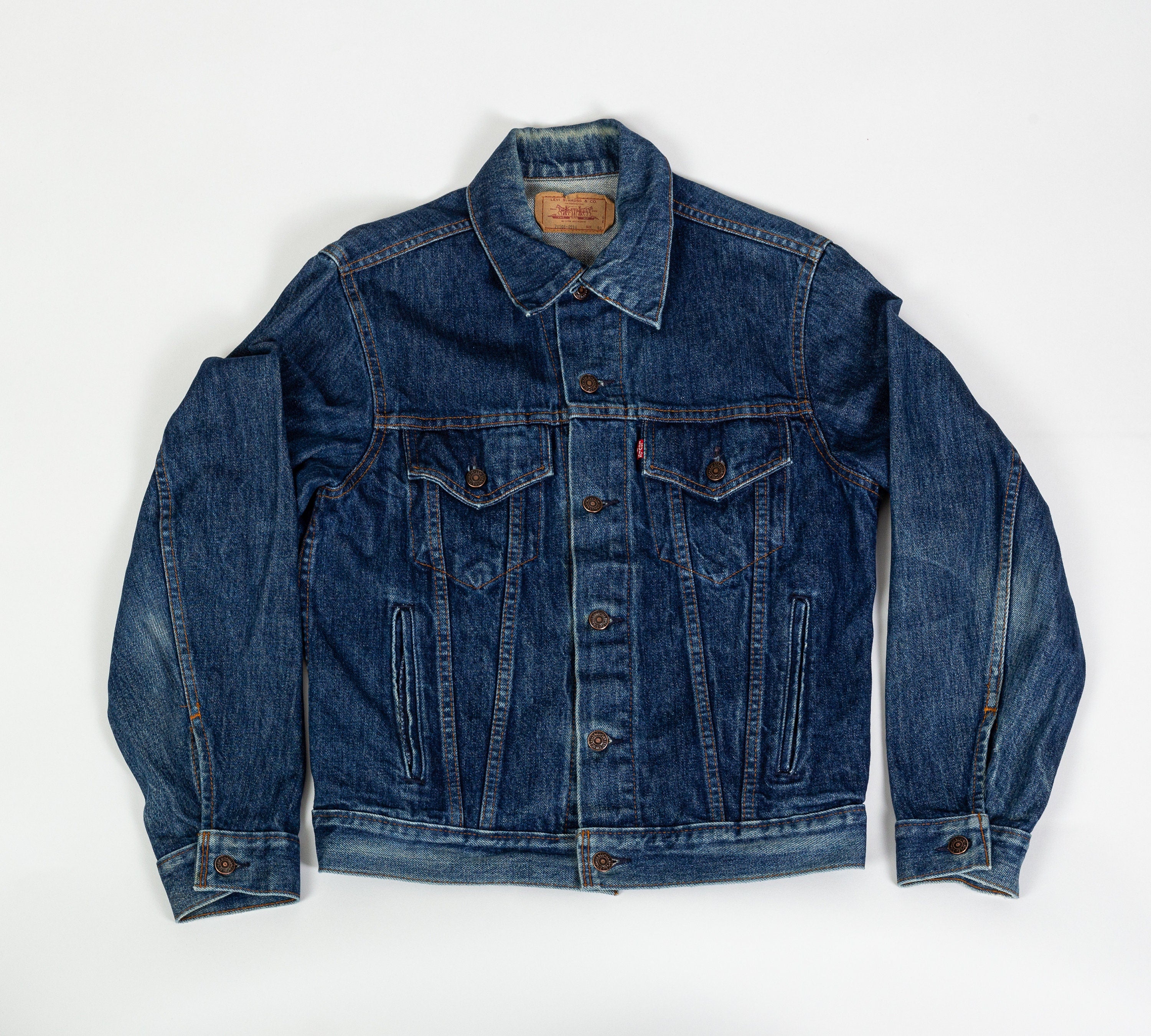 80s Levi's Dark Wash Denim Jacket - Men's Small, Women's 80s Levi's Dark Wash Denim Jacket - Men's Small, Women's