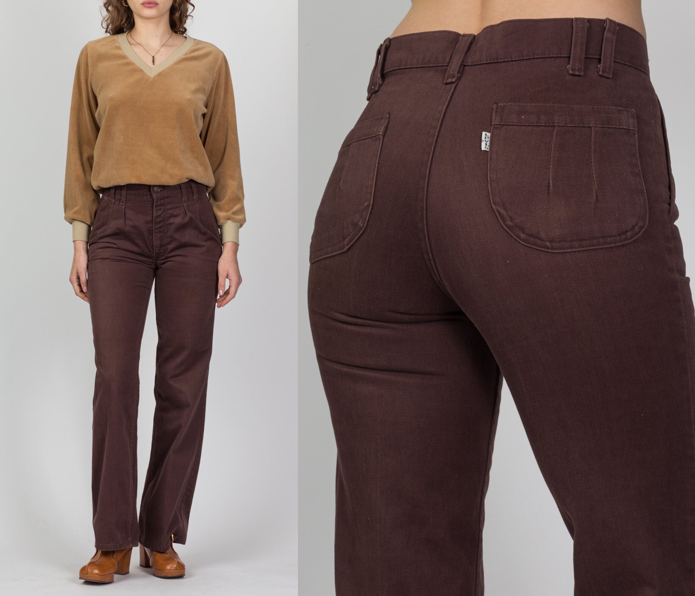 60s 70s Levi s Flared Trousers Men s Small 29