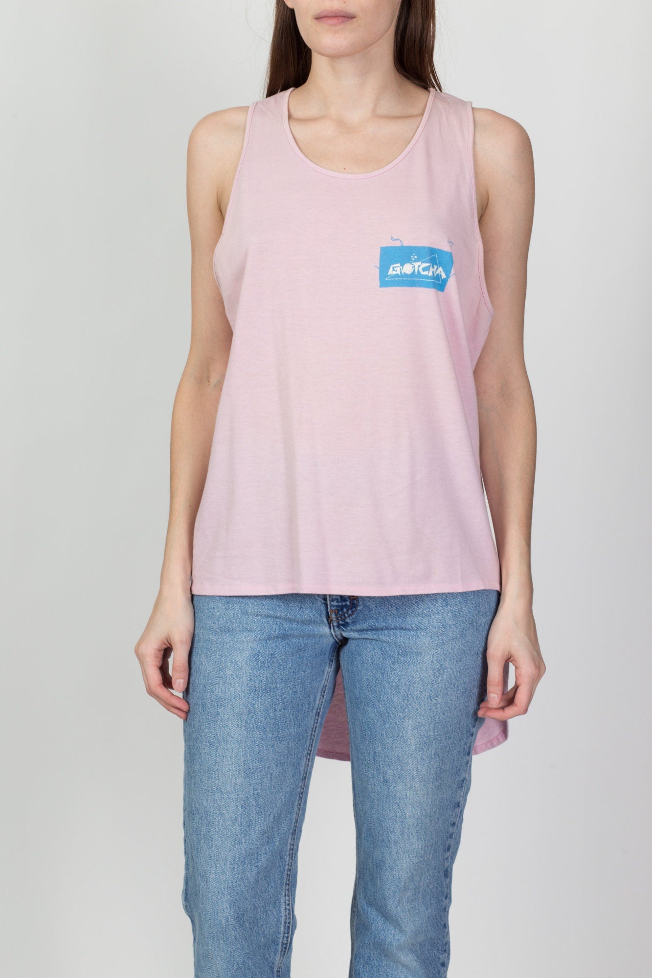 80s Gotcha Surf High Low Tank - Men's Medium, Women's Large 