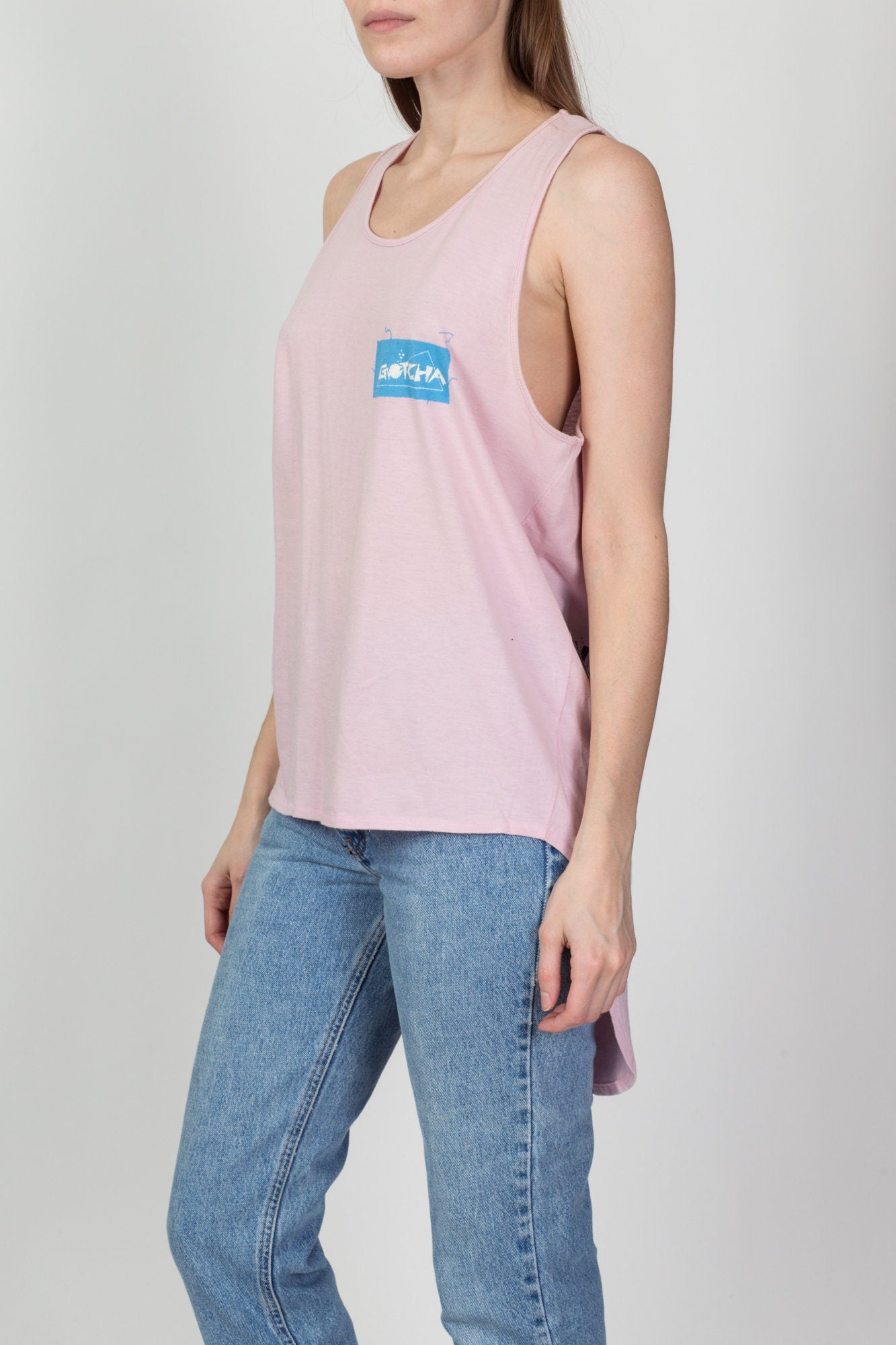 80s Gotcha Surf High Low Tank - Men's Medium, Women's Large 