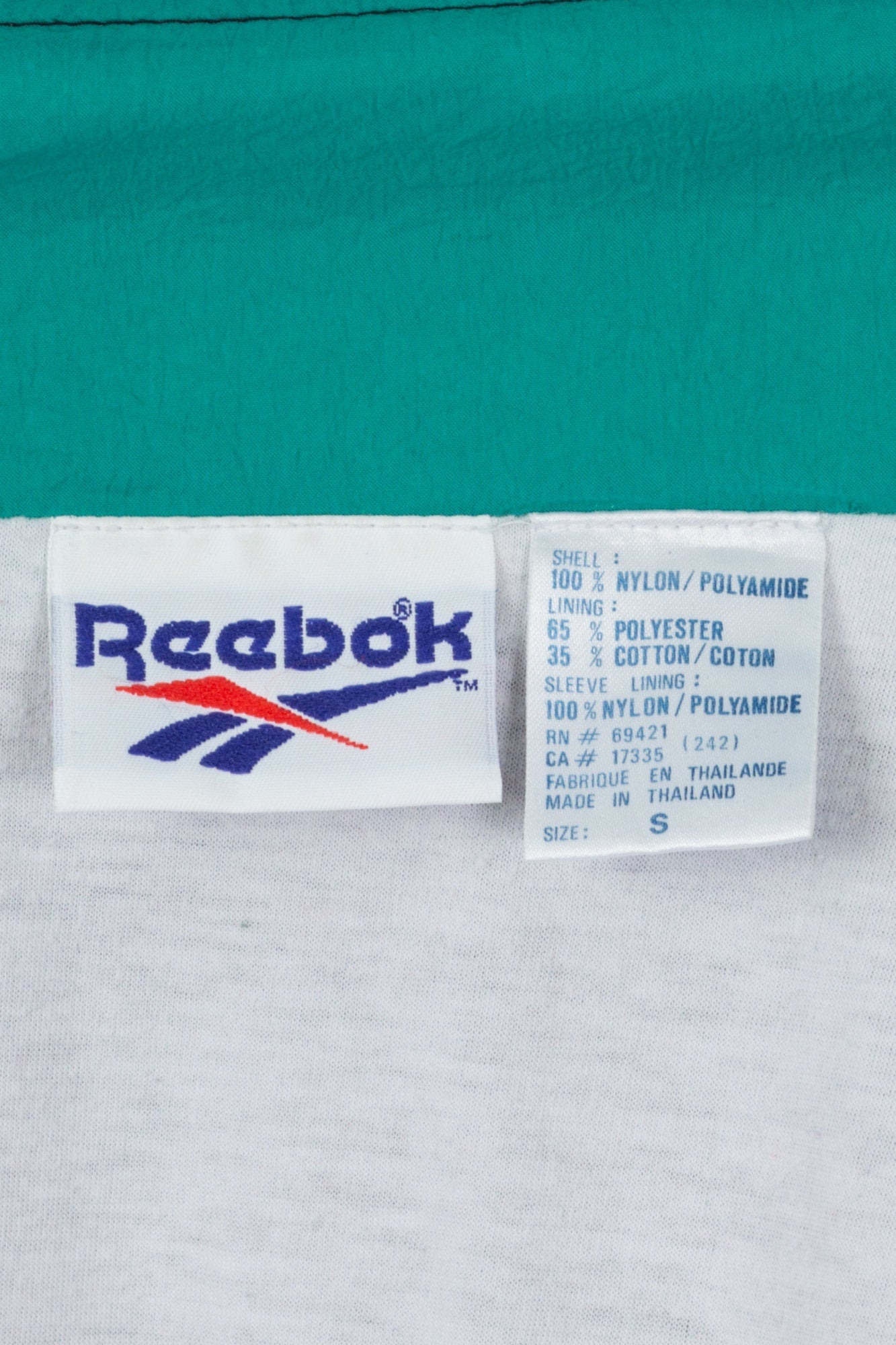 90s Reebok Cropped Windbreaker Jacket - Small 