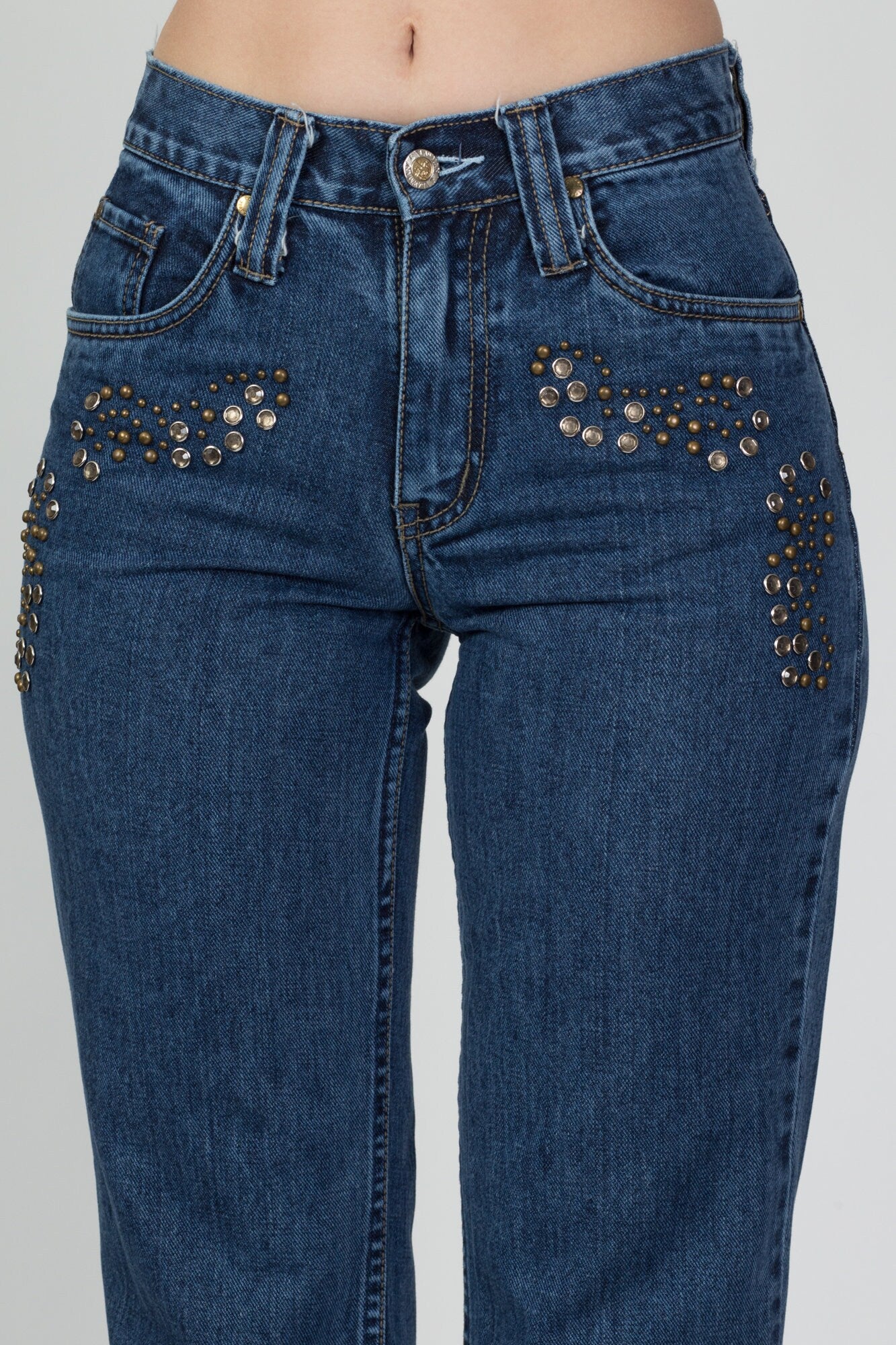 Y2K Lawman Western Studded Jeans - XS to Small 