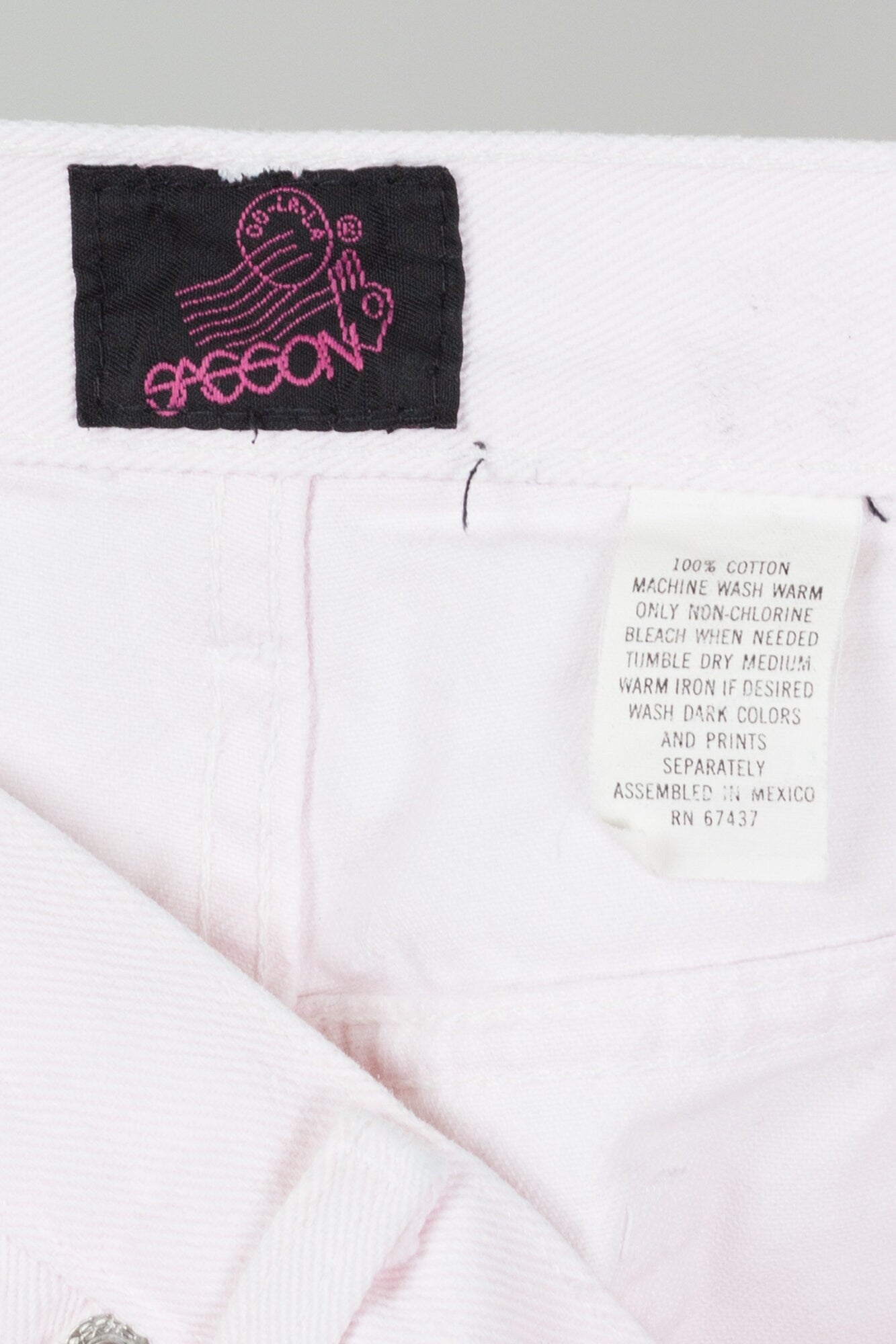 Vintage Sasson Light Pink High Waist Jeans - Extra Small, 25.5" 