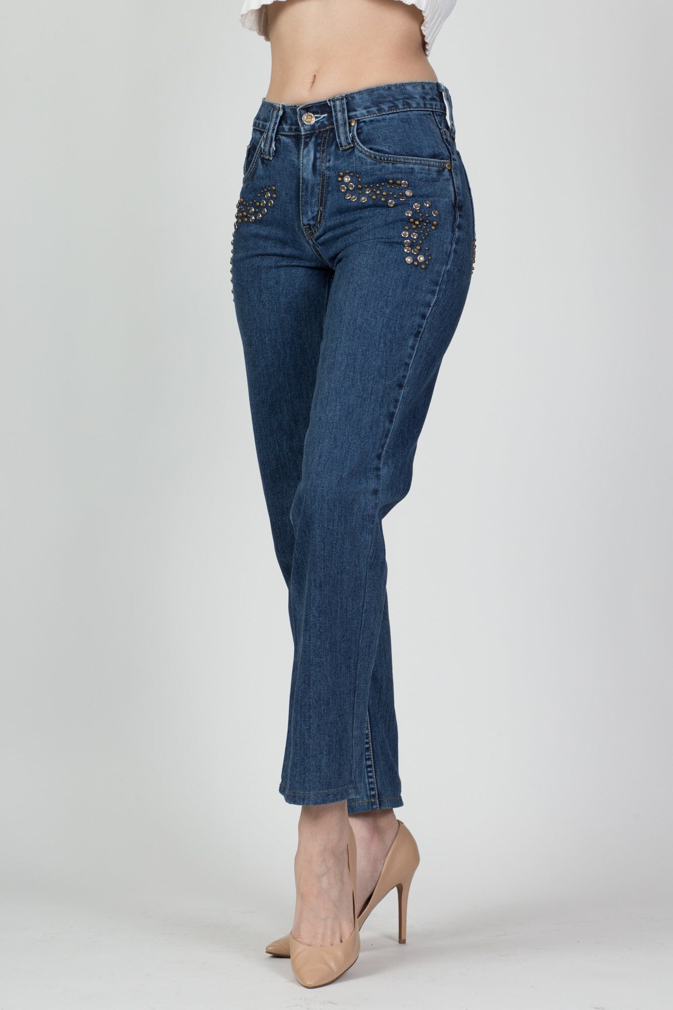 Y2K Lawman Western Studded Jeans - XS to Small 