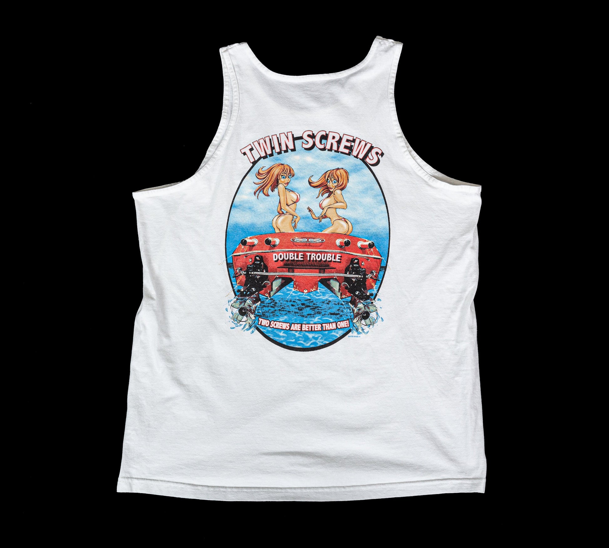 90 Lake Havasu Sexy Ladies "Twin Screws" Tank Top - Extra Large 
