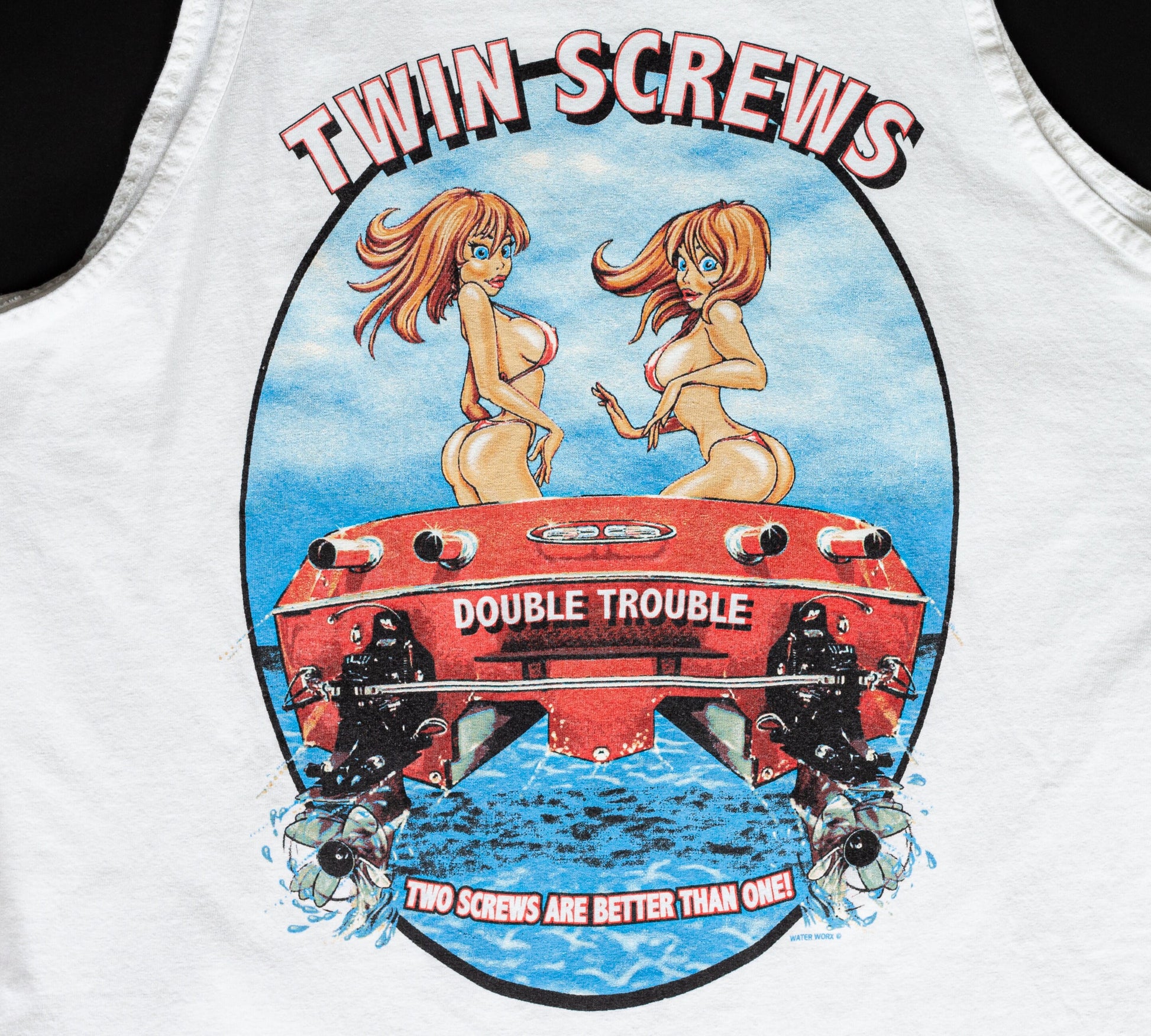 90 Lake Havasu Sexy Ladies "Twin Screws" Tank Top - Extra Large 