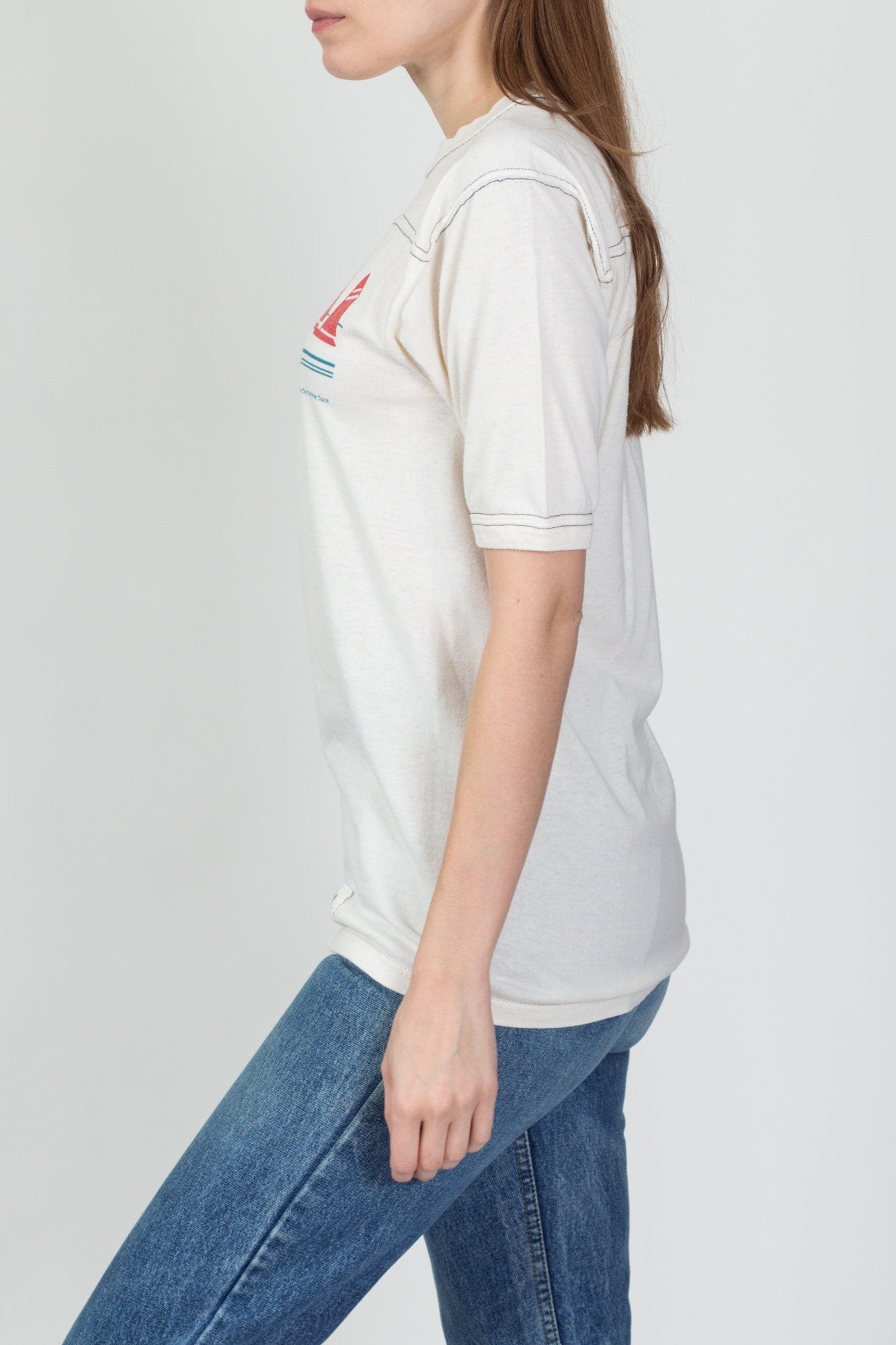 80s San Diego Sailboat T Shirt - Men's Small, Women's Medium 