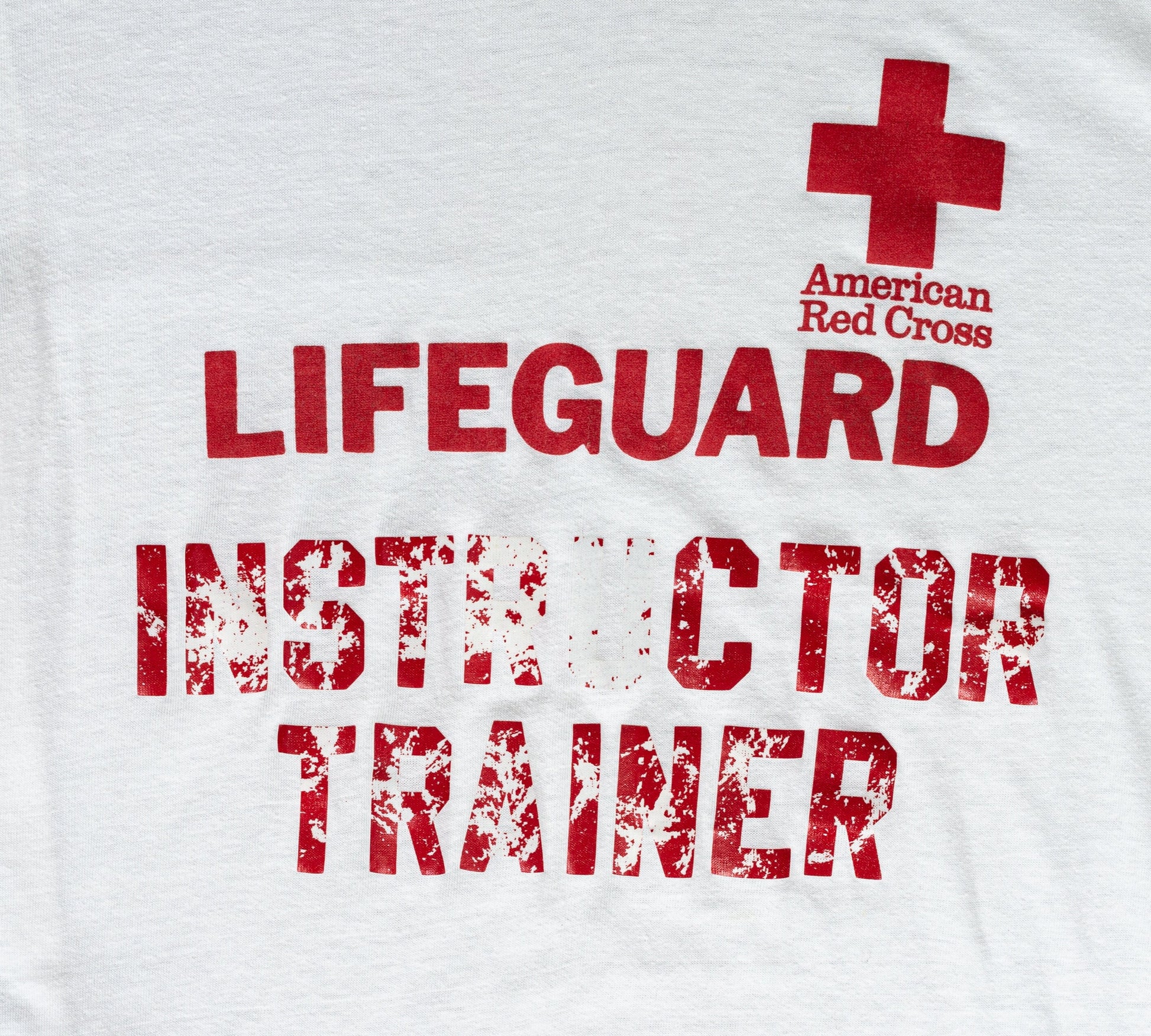 80s Lifeguard Instructor Trainer Ringer Tee - Men's Medium, Women's Large 