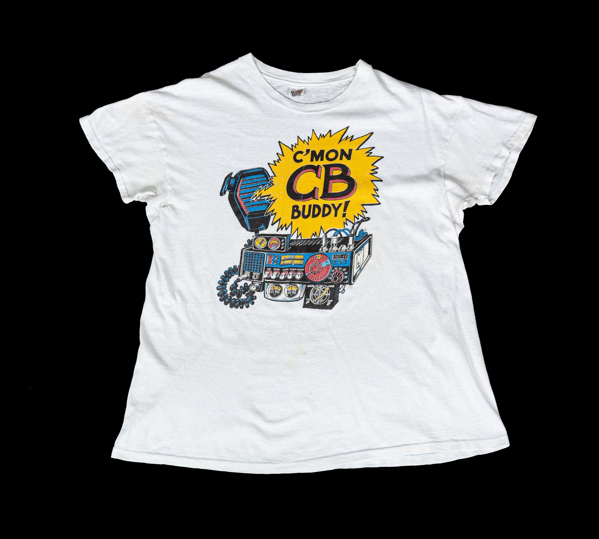 80s CB Radio "C'mon CB Buddy!" Graphic Tee - Men's Large, Women's XL 