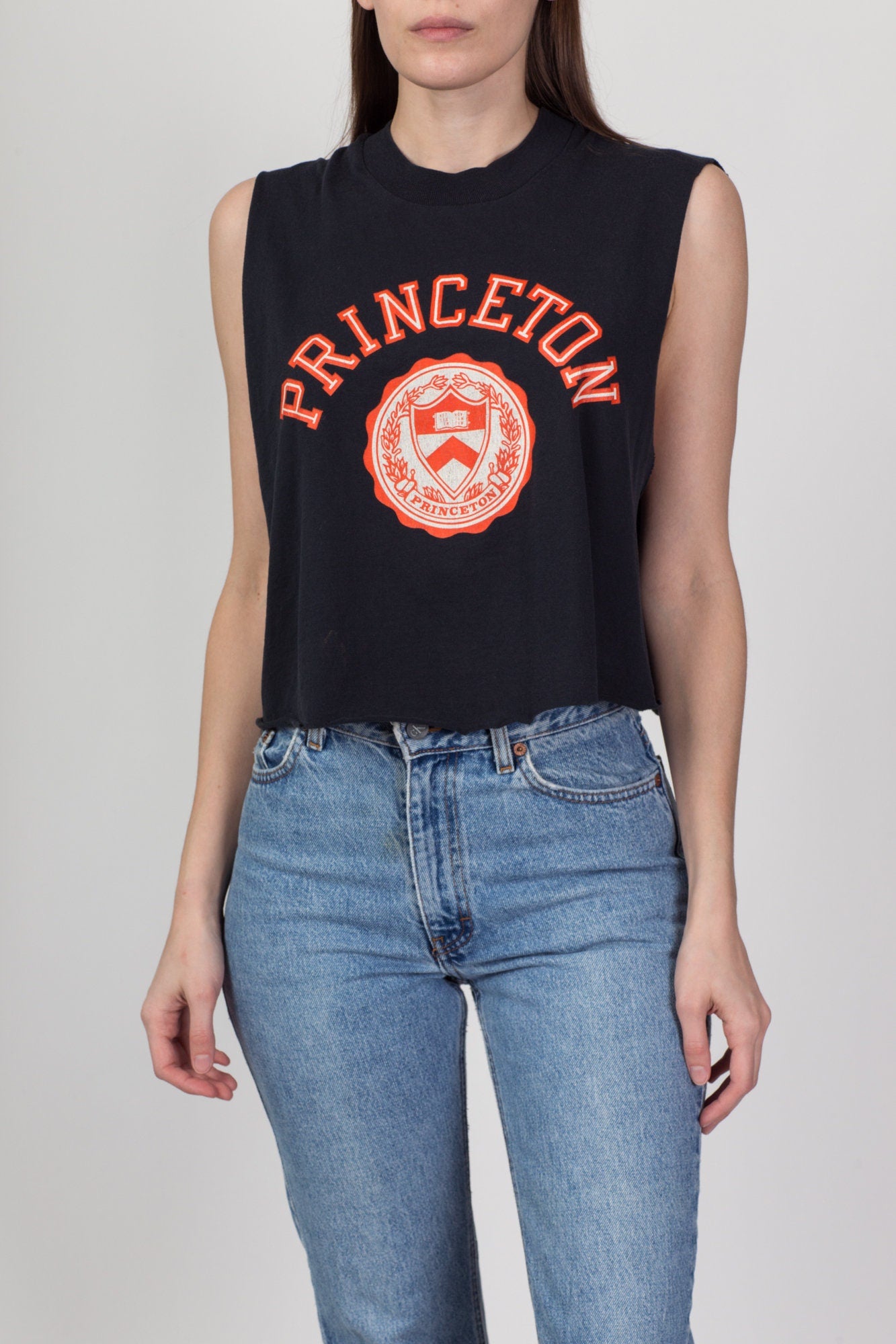 Vintage Princeton University Cropped Tank - Extra Large 