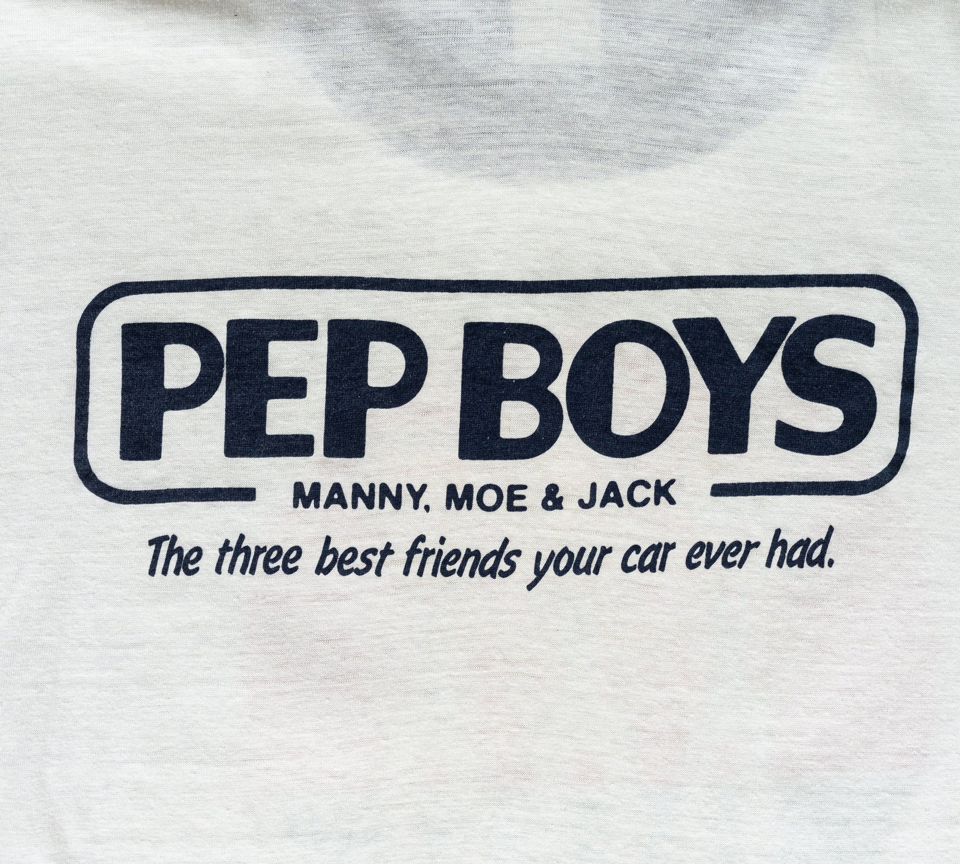 70s Pep Boys Ringer Tee - Men's Medium, Women's Large 