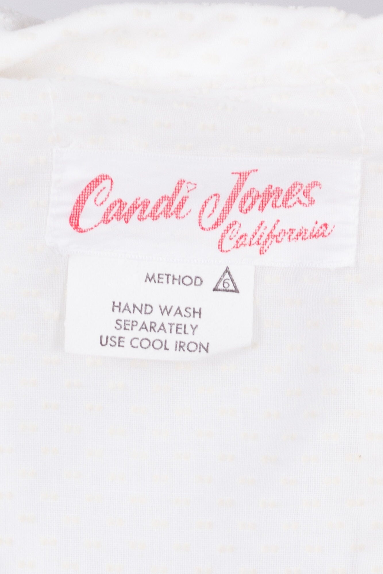 70s Candi Jones White Swiss Dot Maxi Dress - Extra Small 