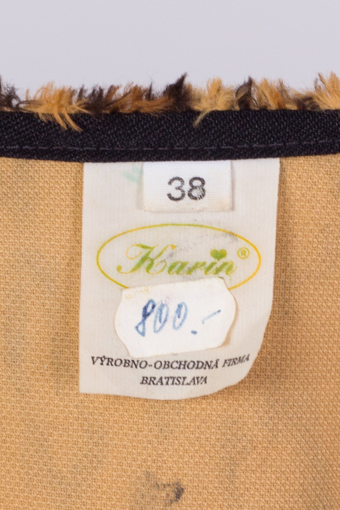 80s Animal Print Faux Fur Trim Puff Sleeve Romper - Medium 