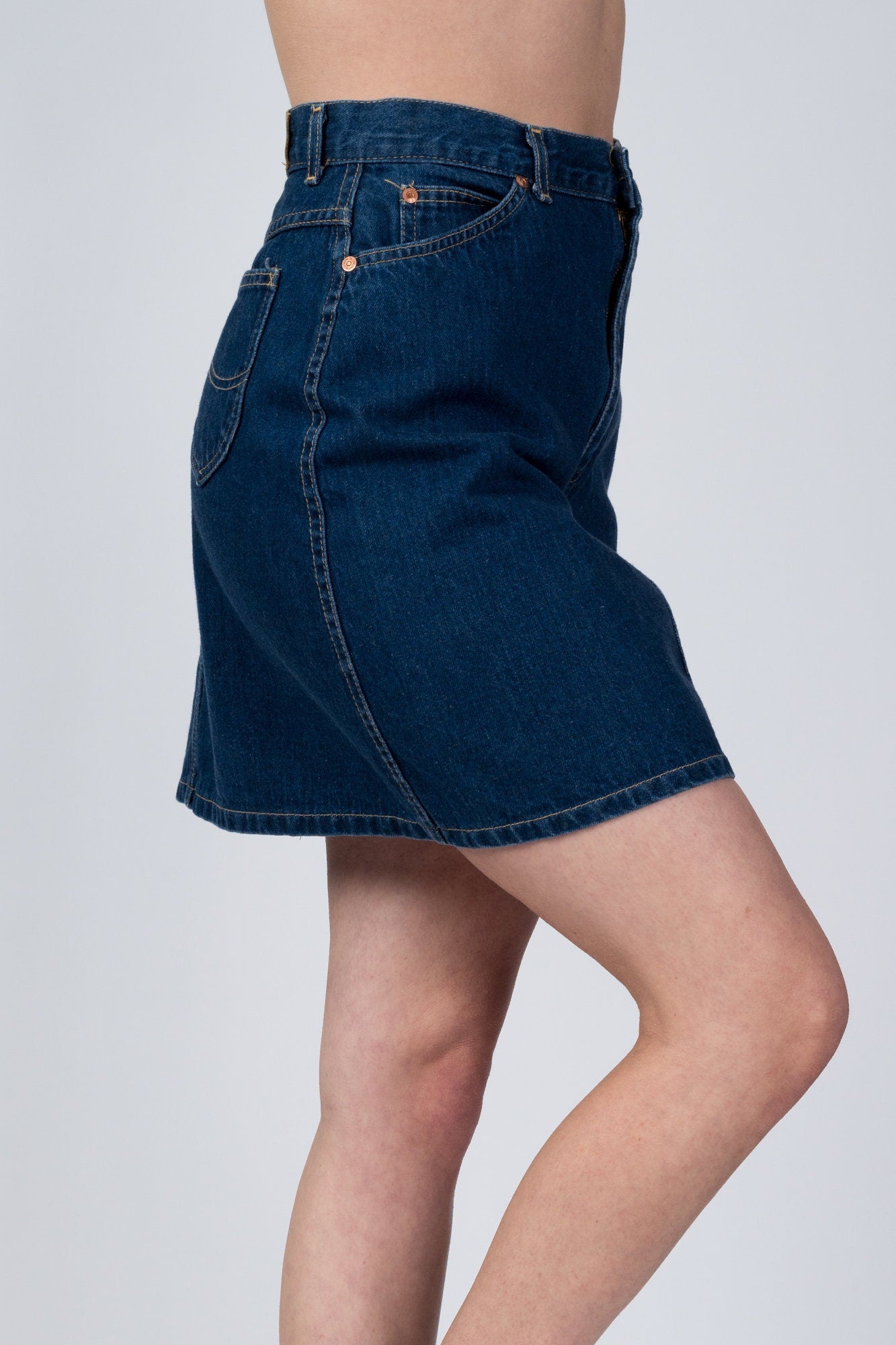 90s Lee Riders Denim Mini Skirt - Medium, 27.5" 
