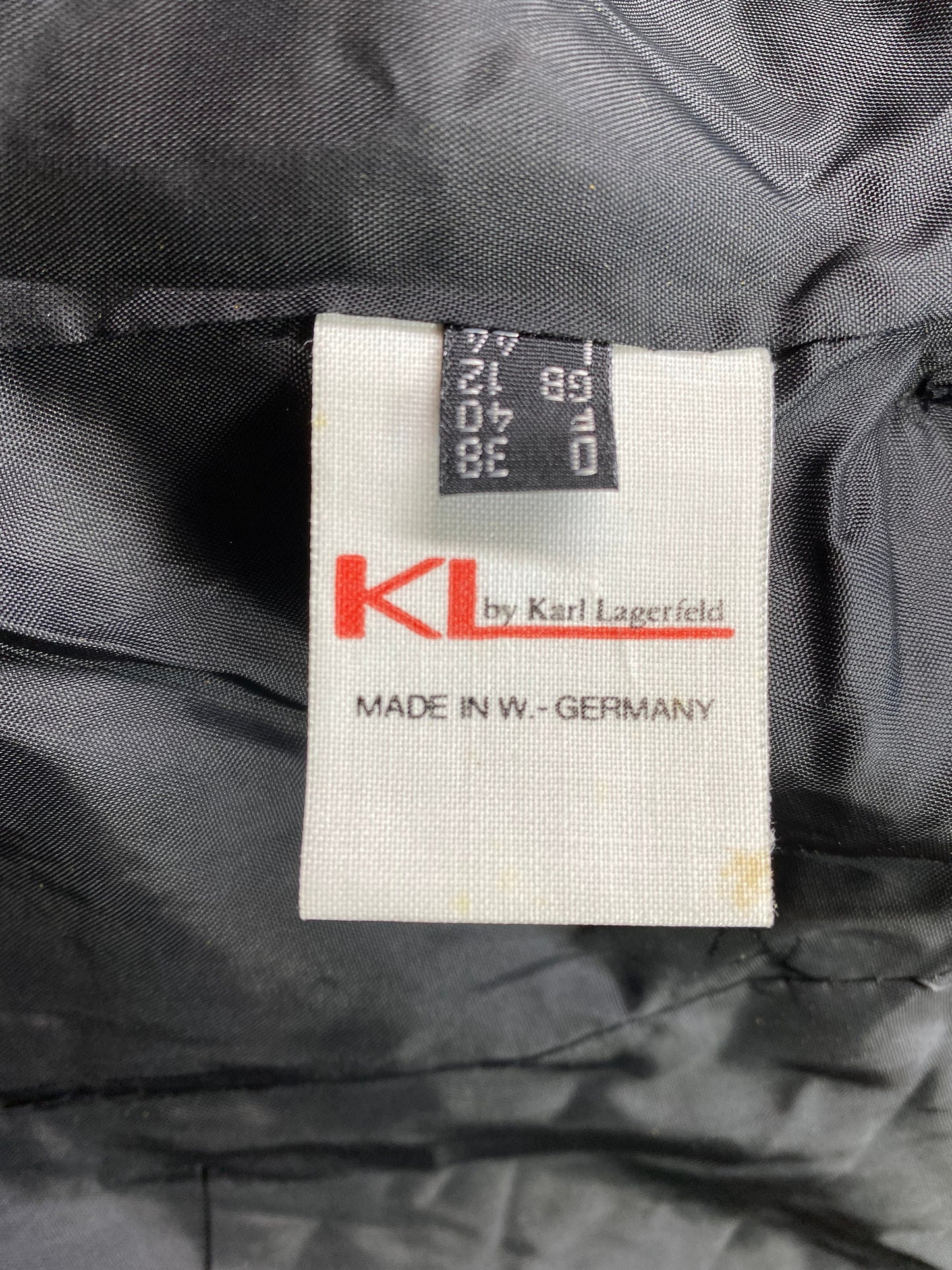 Vintage 80s Karl Lagerfeld Belted Jacket - Medium 